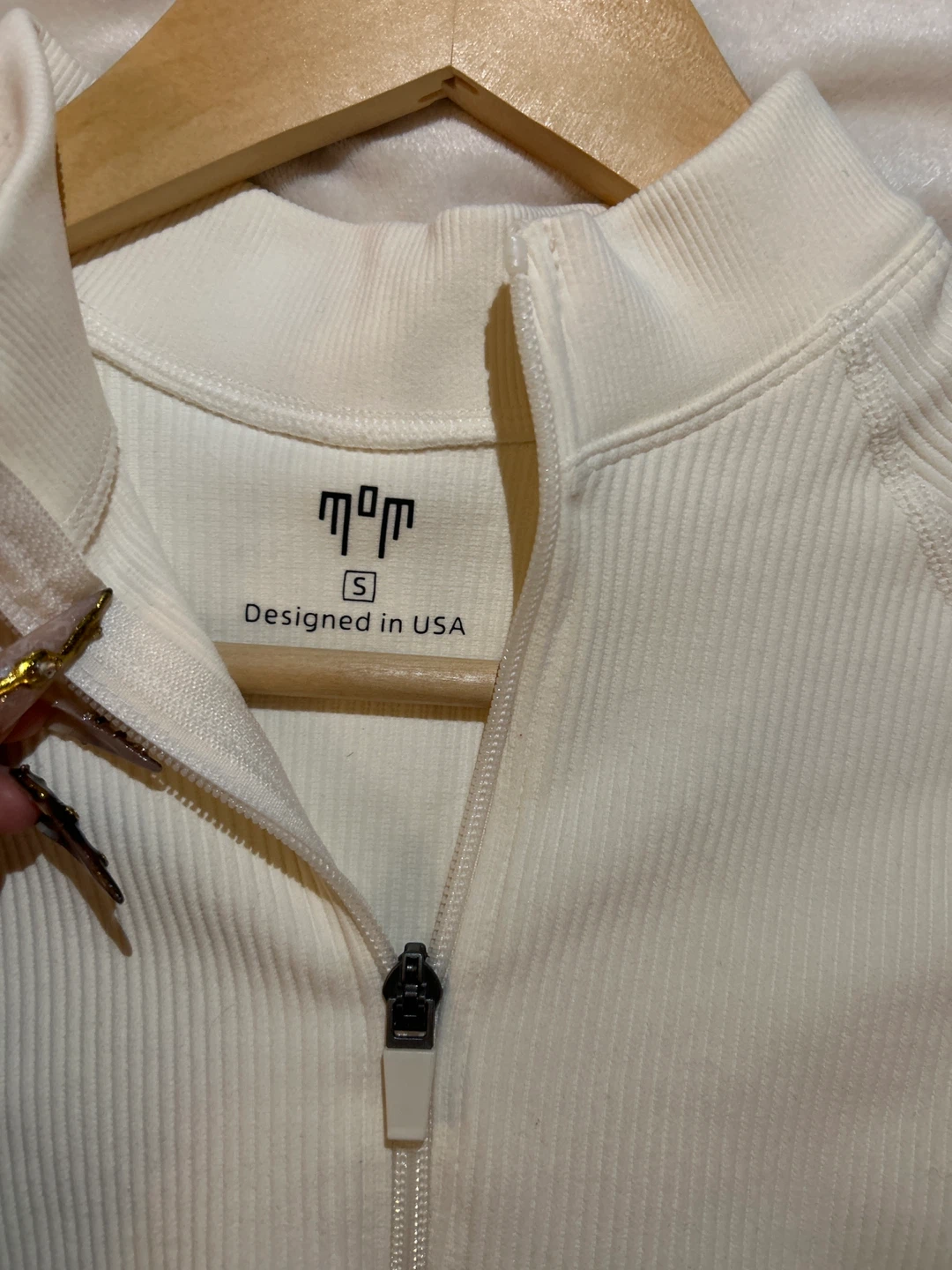 TALLULAH RIBBED ZIP SWEATER - photo 2