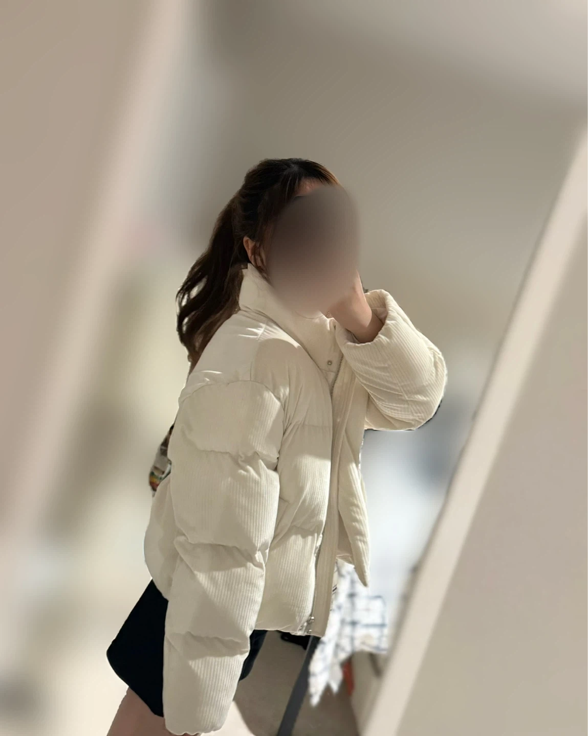 Women's Cream Puffer Jacket - photo 2