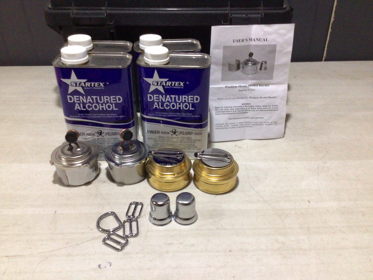 Wickless alcohol burner