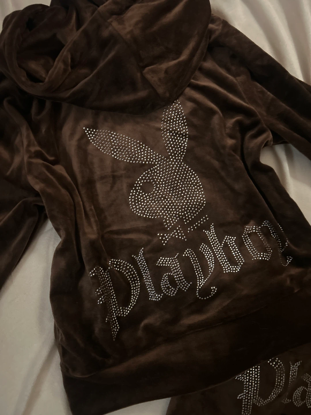 Playboy brown Velour Tracksuit Set - photo 2