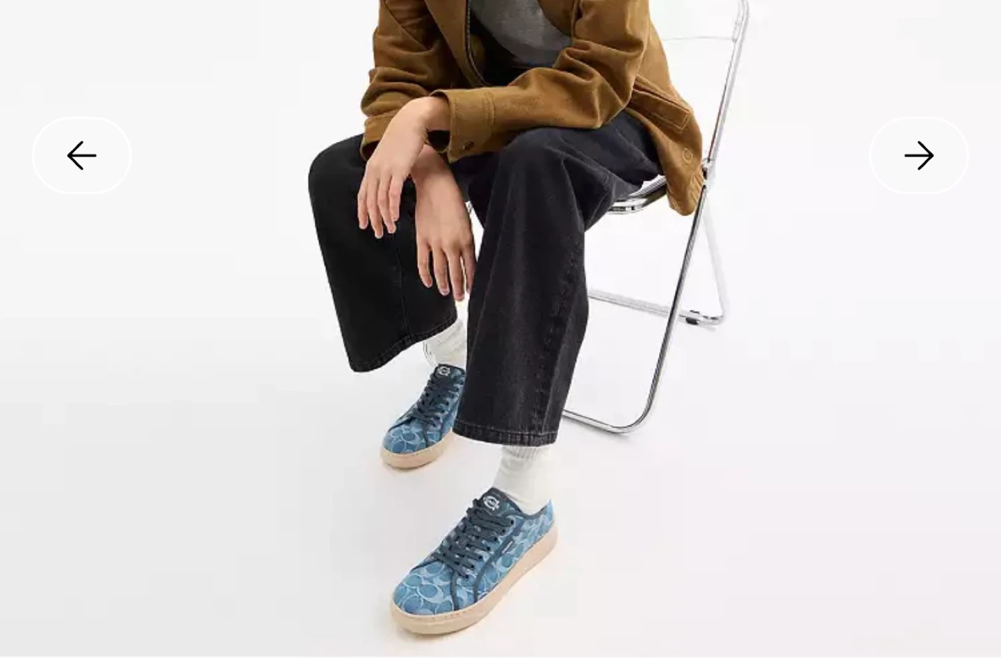 Coach Denim Signature Low Top Sneakers - photo 5