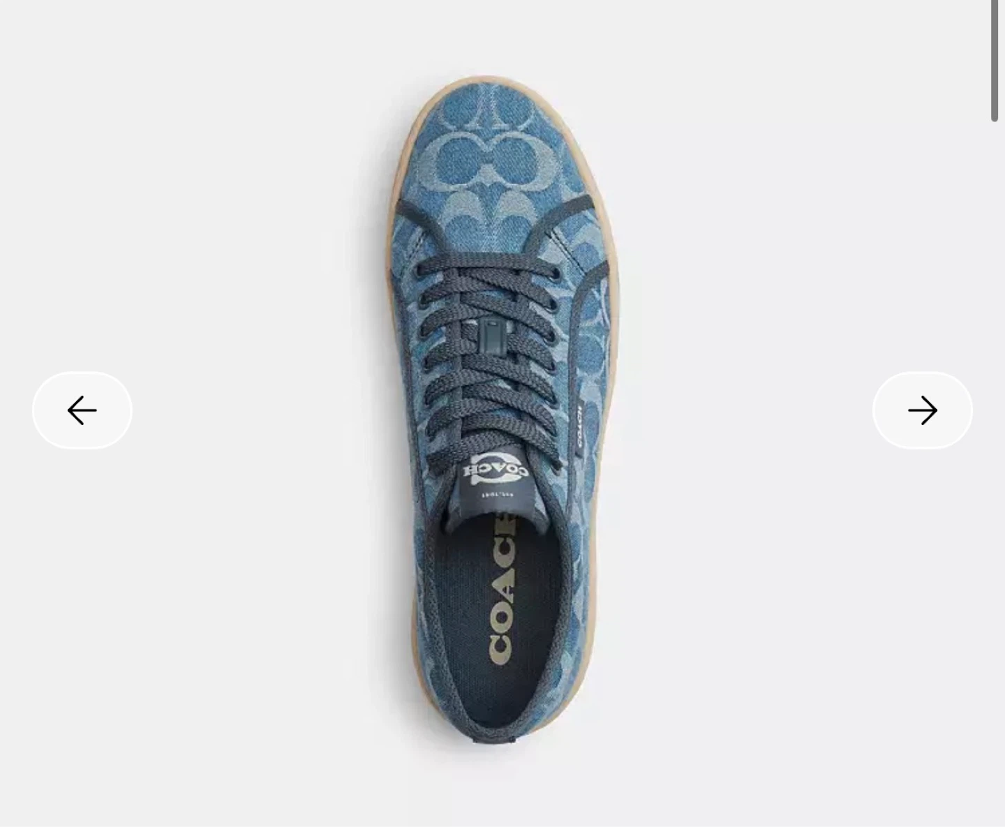 Coach Denim Signature Low Top Sneakers - photo 3