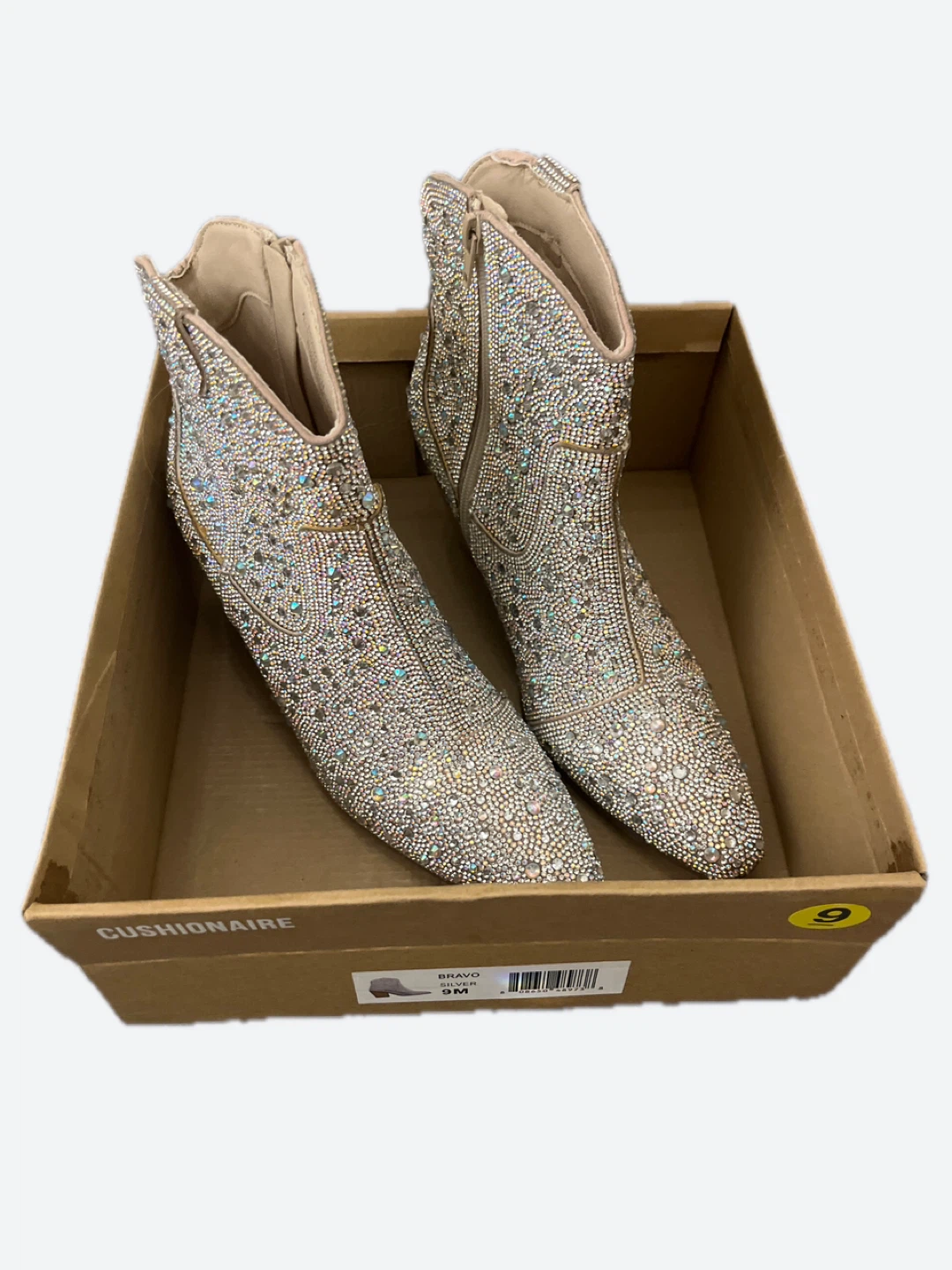 Cushionaire Bravo Rhinestone Western Boots Size 9M