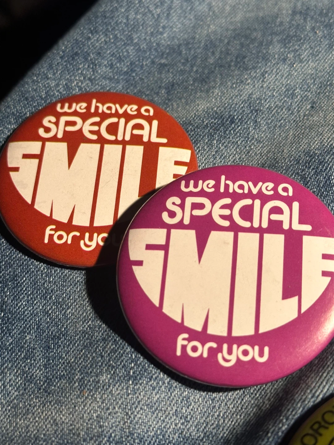We have a smile for you vintage buttons