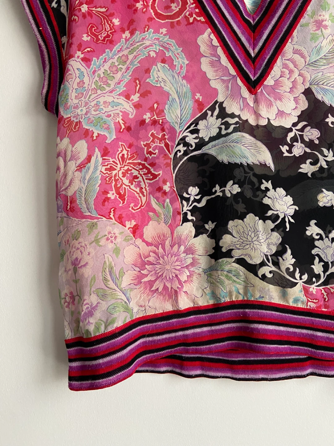 Emanuel Ungaro Silk Chiffon Paisley Top - photo 4