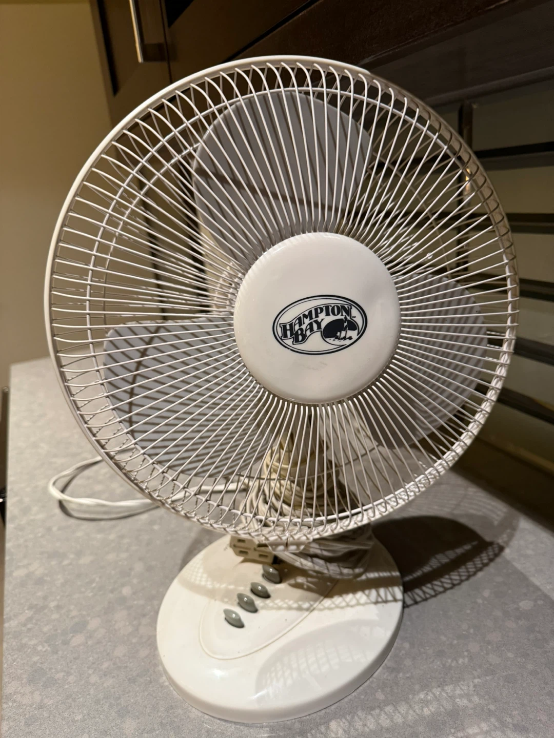 Hampton Bay White Desk Fan - photo 3