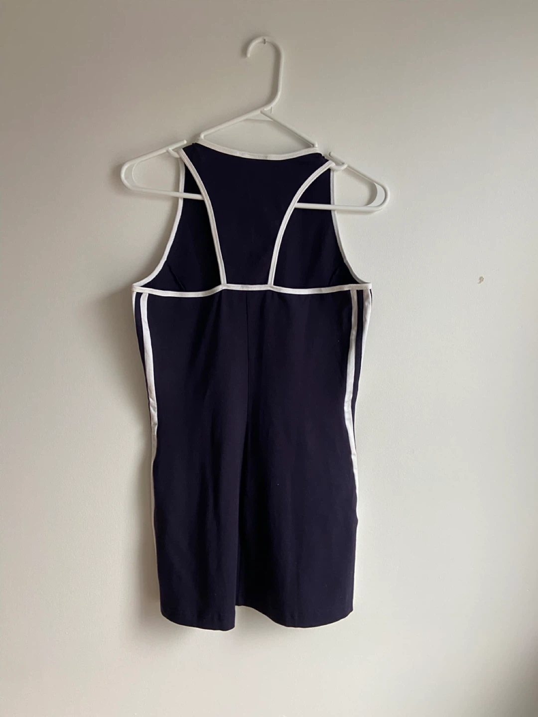 LBH Navy Blue Racerback Dress with White Trim - Size P - photo 5