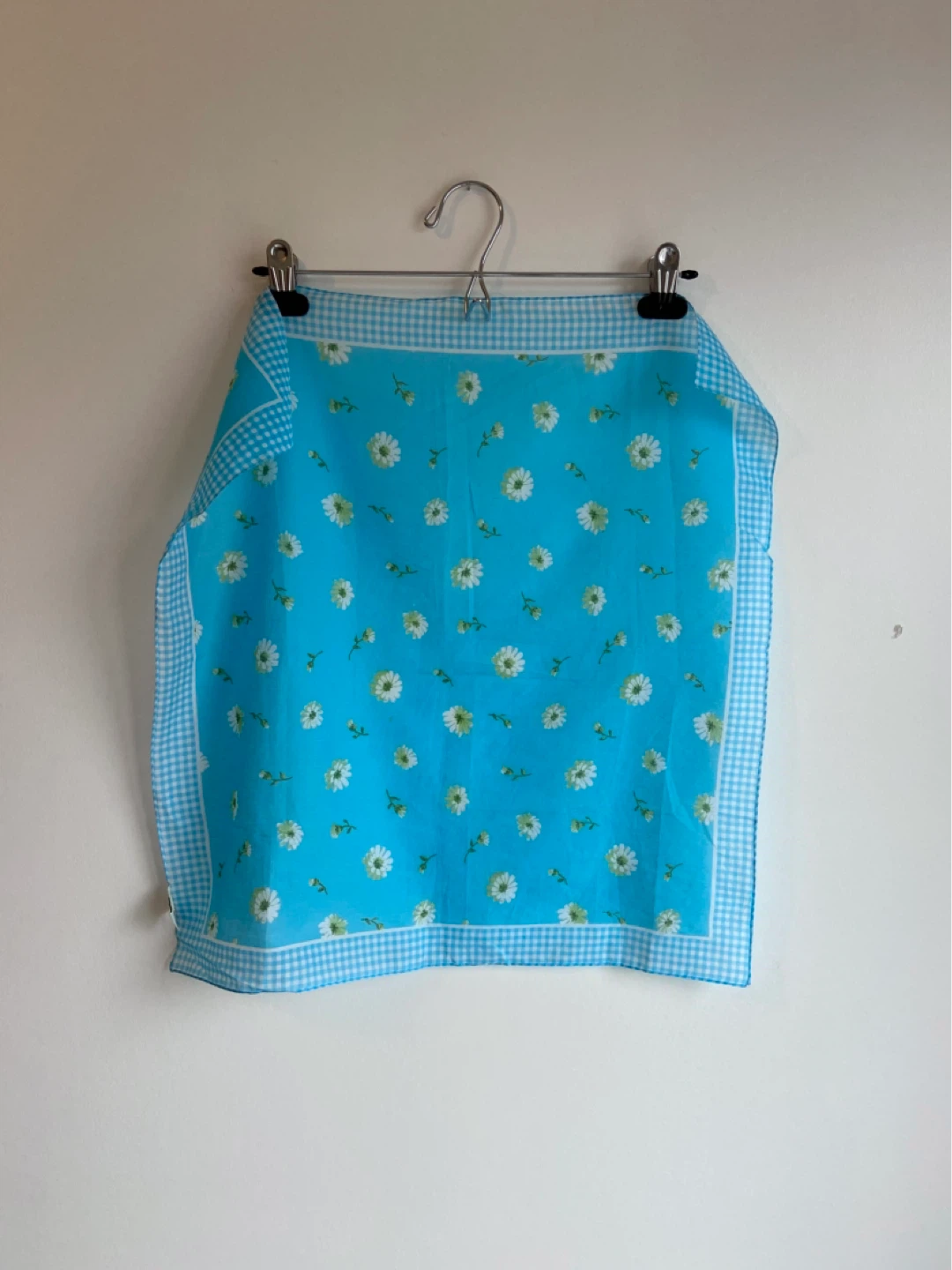 GAP Vintage Blue Daisy Print Bandana Scarf