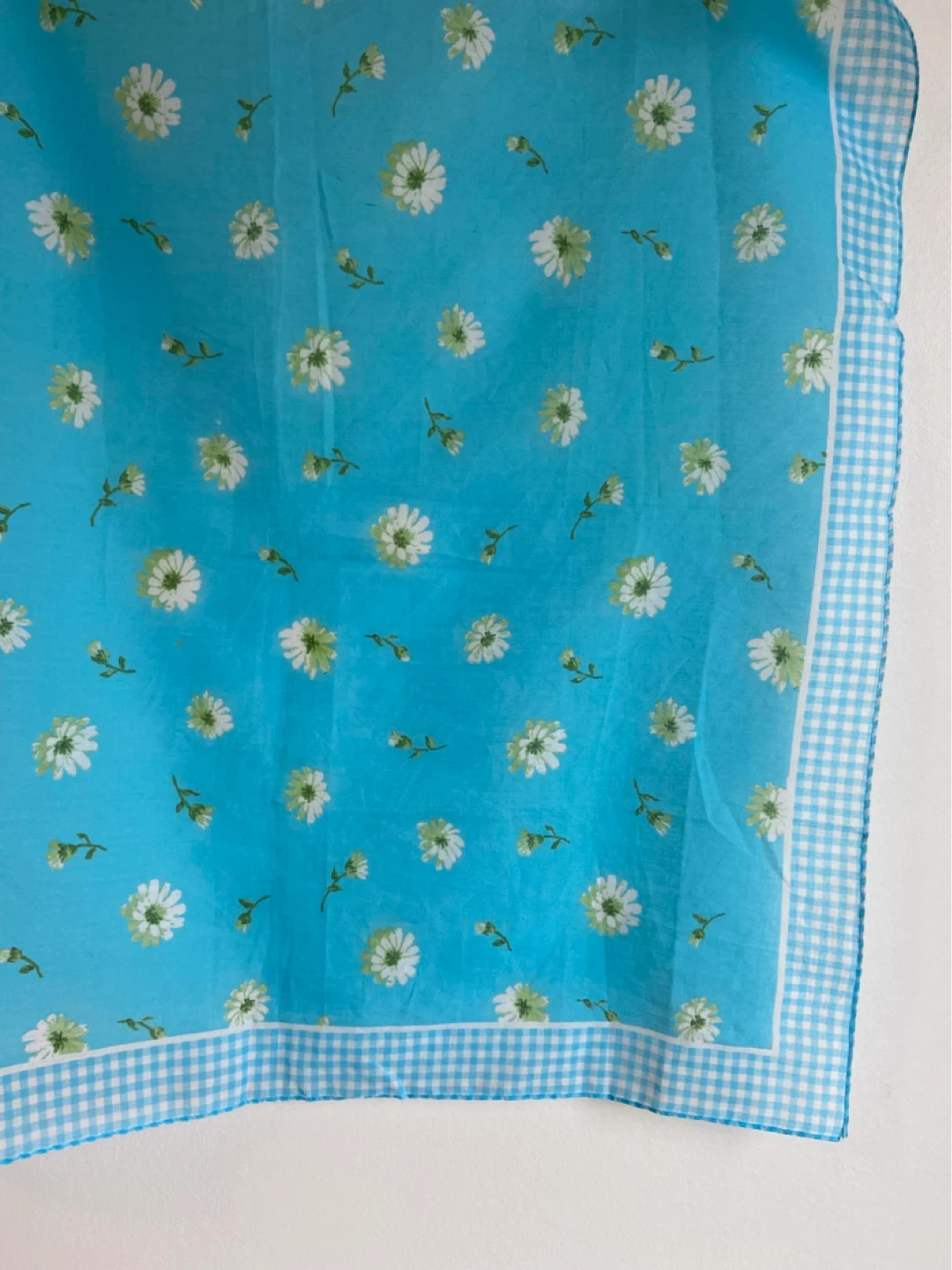 GAP Vintage Blue Daisy Print Bandana Scarf - photo 2