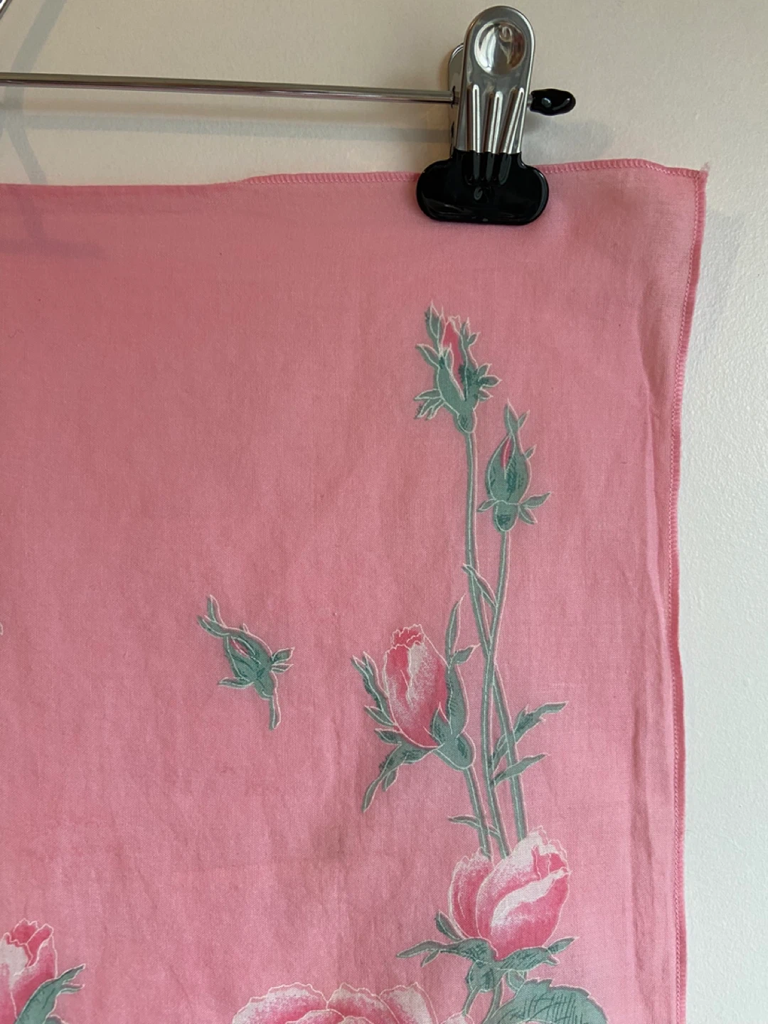 Vintage Pink Rose Print Bandana - photo 4