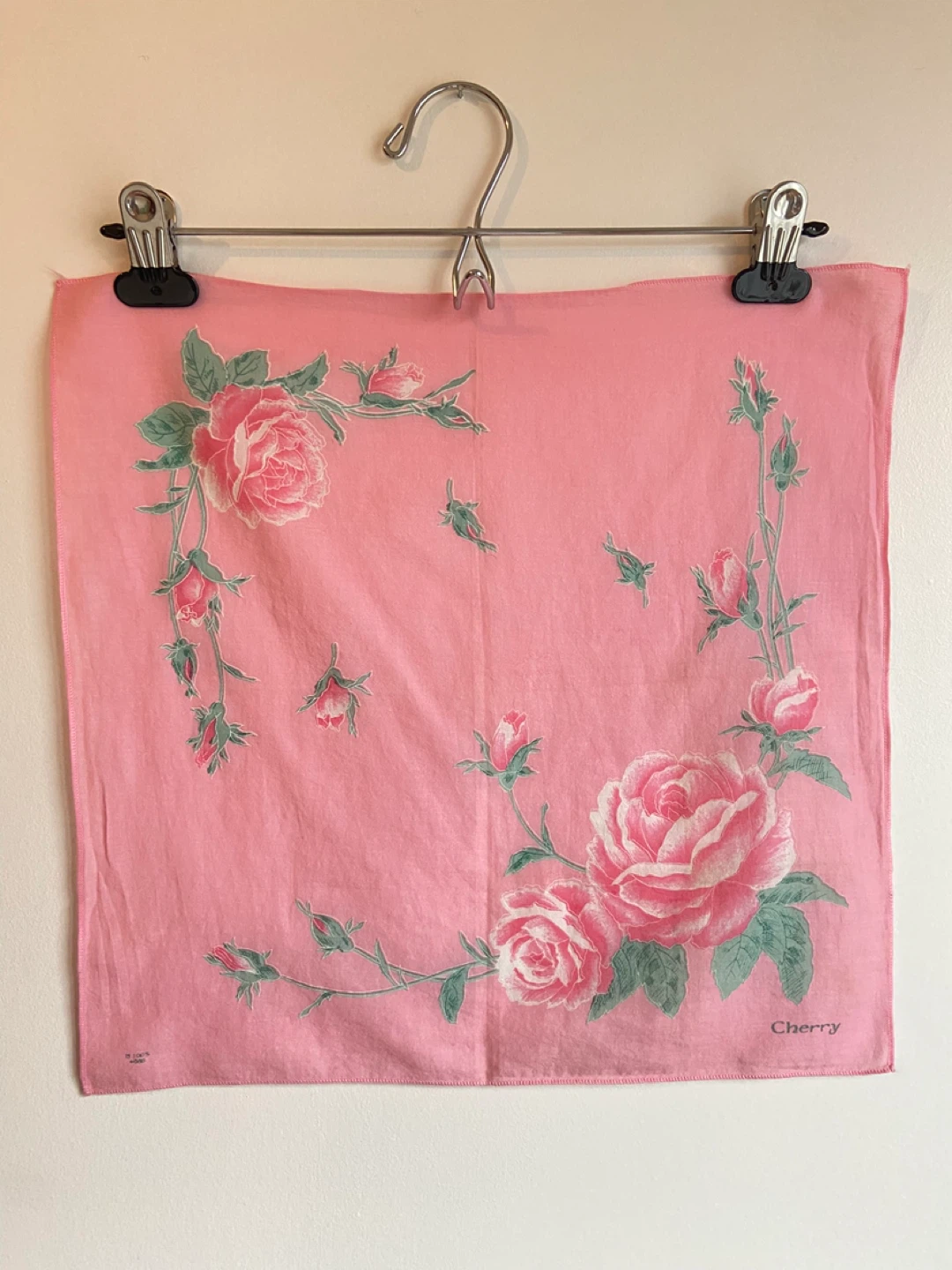 Vintage Pink Rose Print Bandana - photo 2