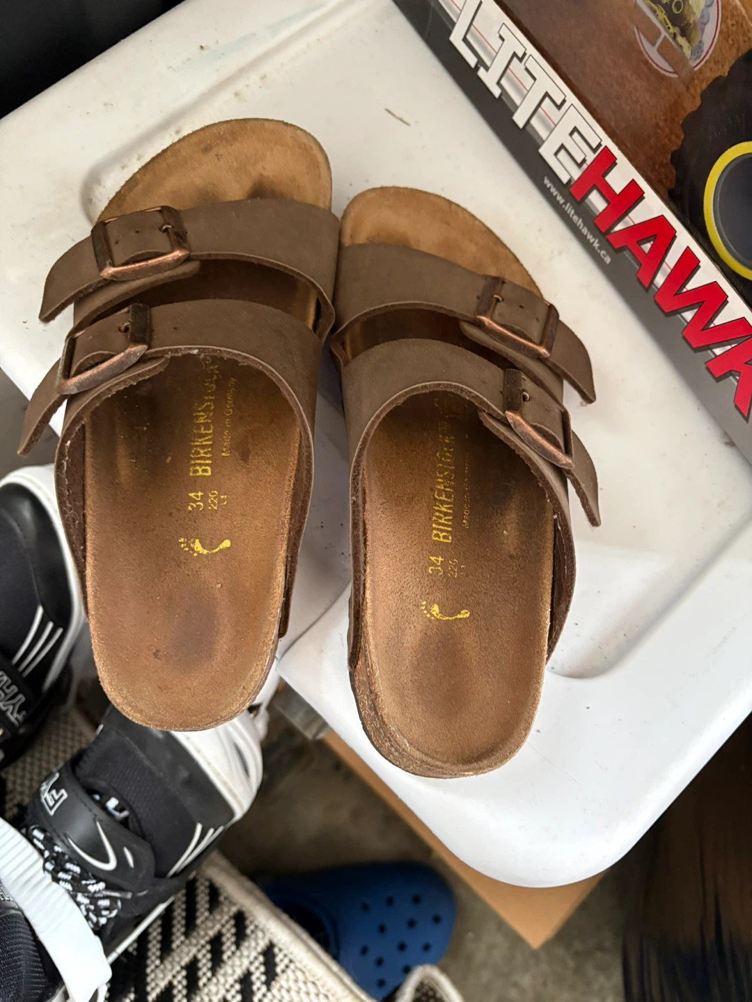 Birkenstock Arizona Sandals Brown Size 34