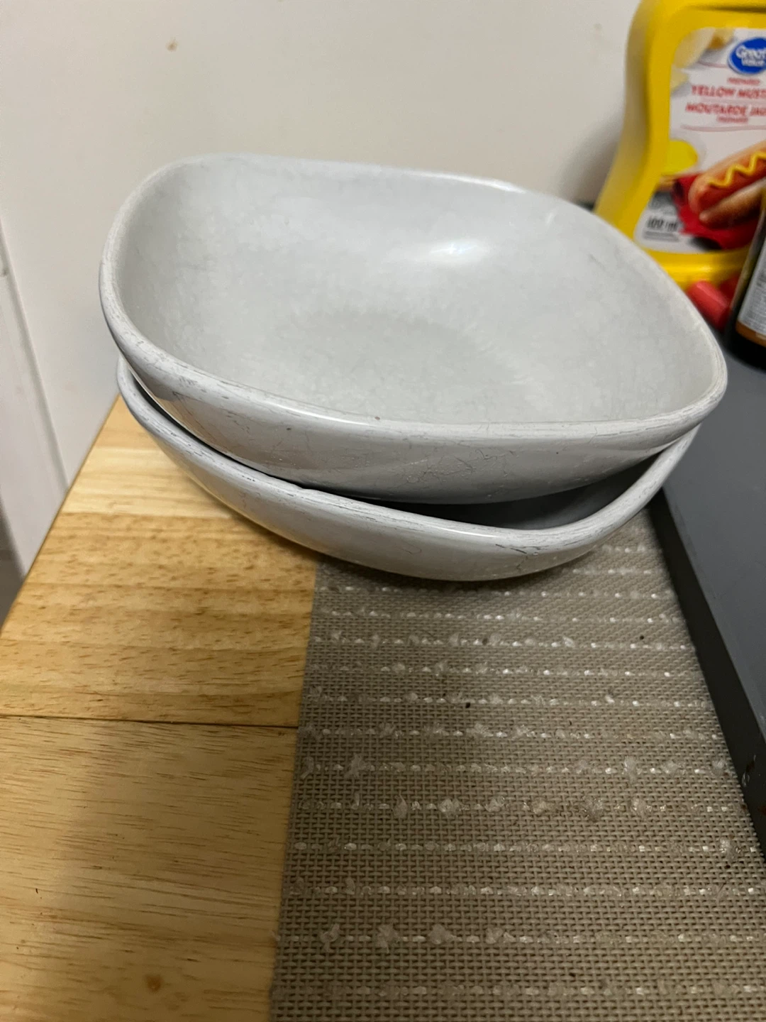 Set of 2 Square Bowls - photo 2