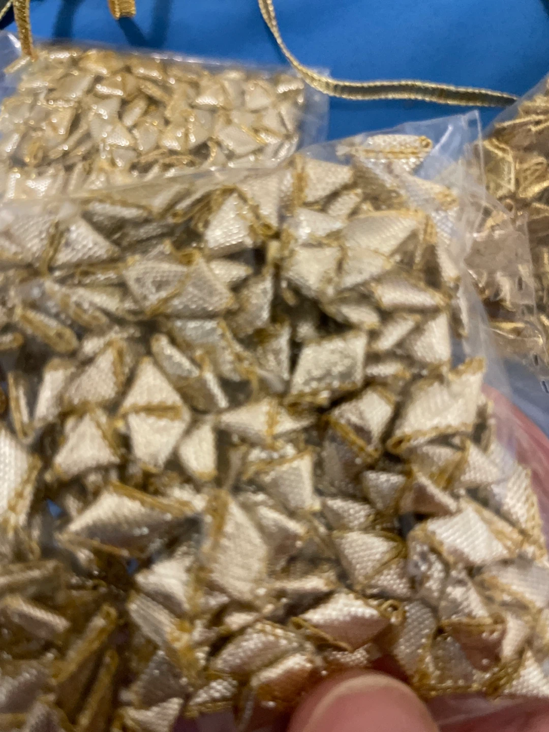 Gold Ribbon and Embellishments Lot - photo 3