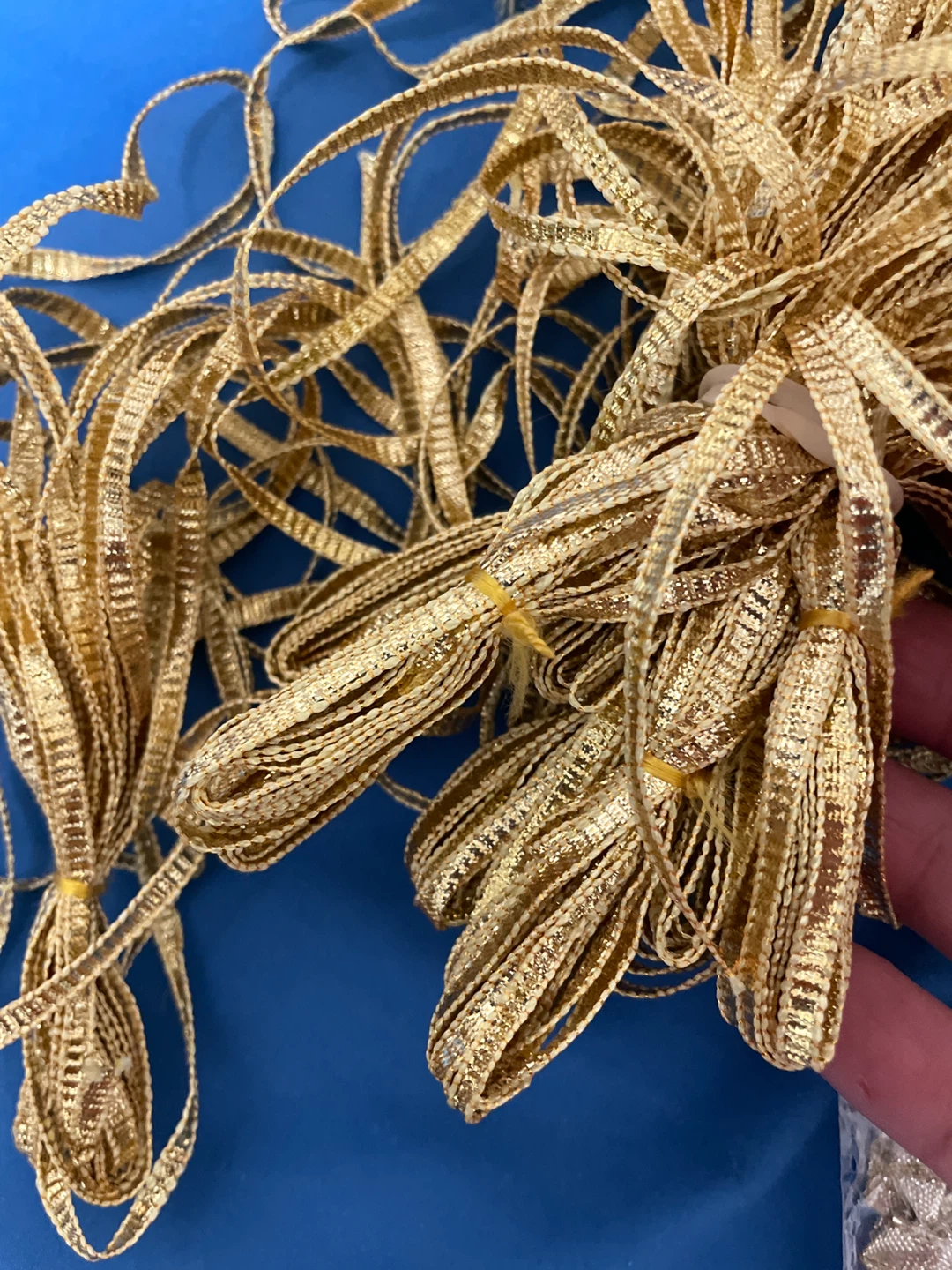 Gold Ribbon and Embellishments Lot - photo 4