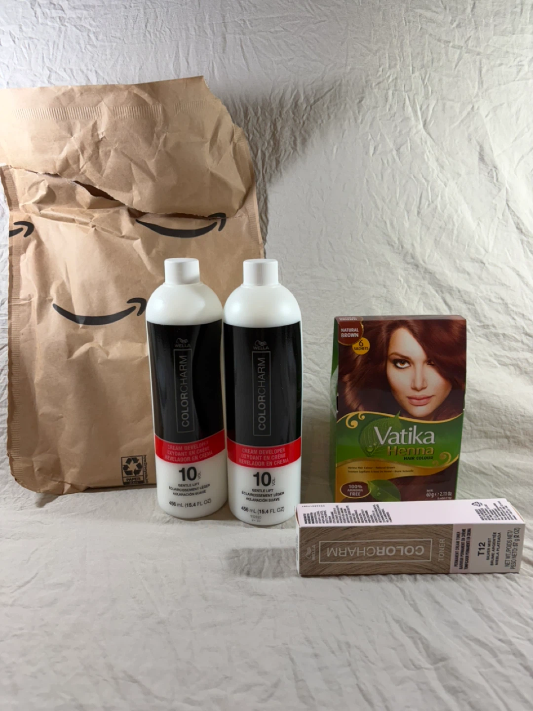 Color Charm Toner T12 & Vatika Henna Hair Colour