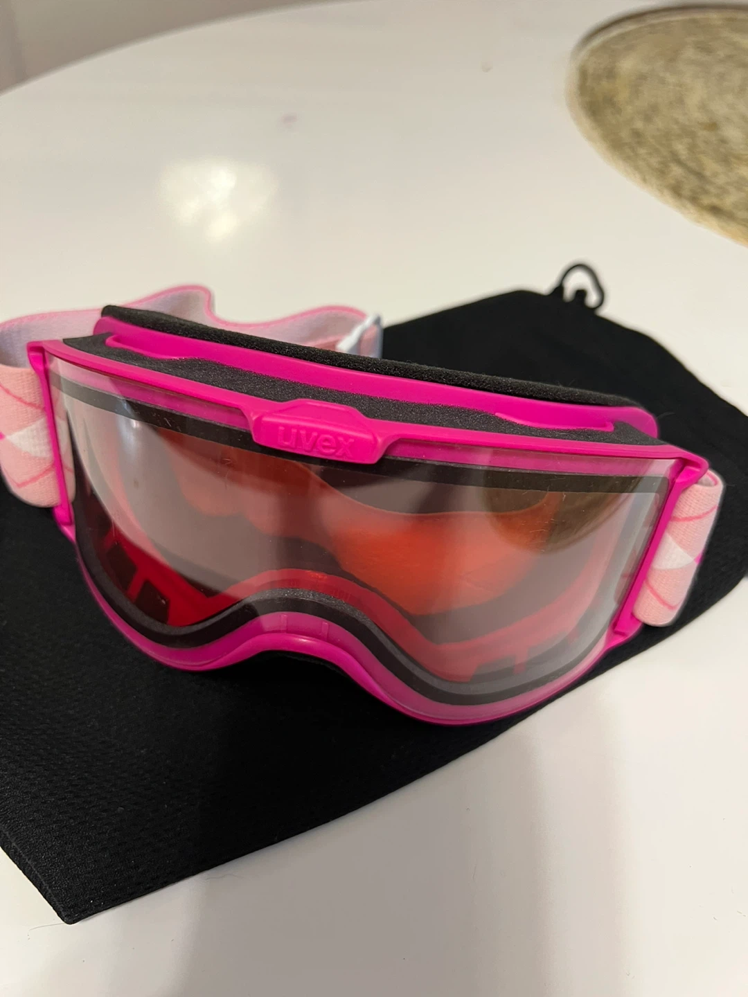 Uvex Pink Ski Goggles with Pouch - photo 2