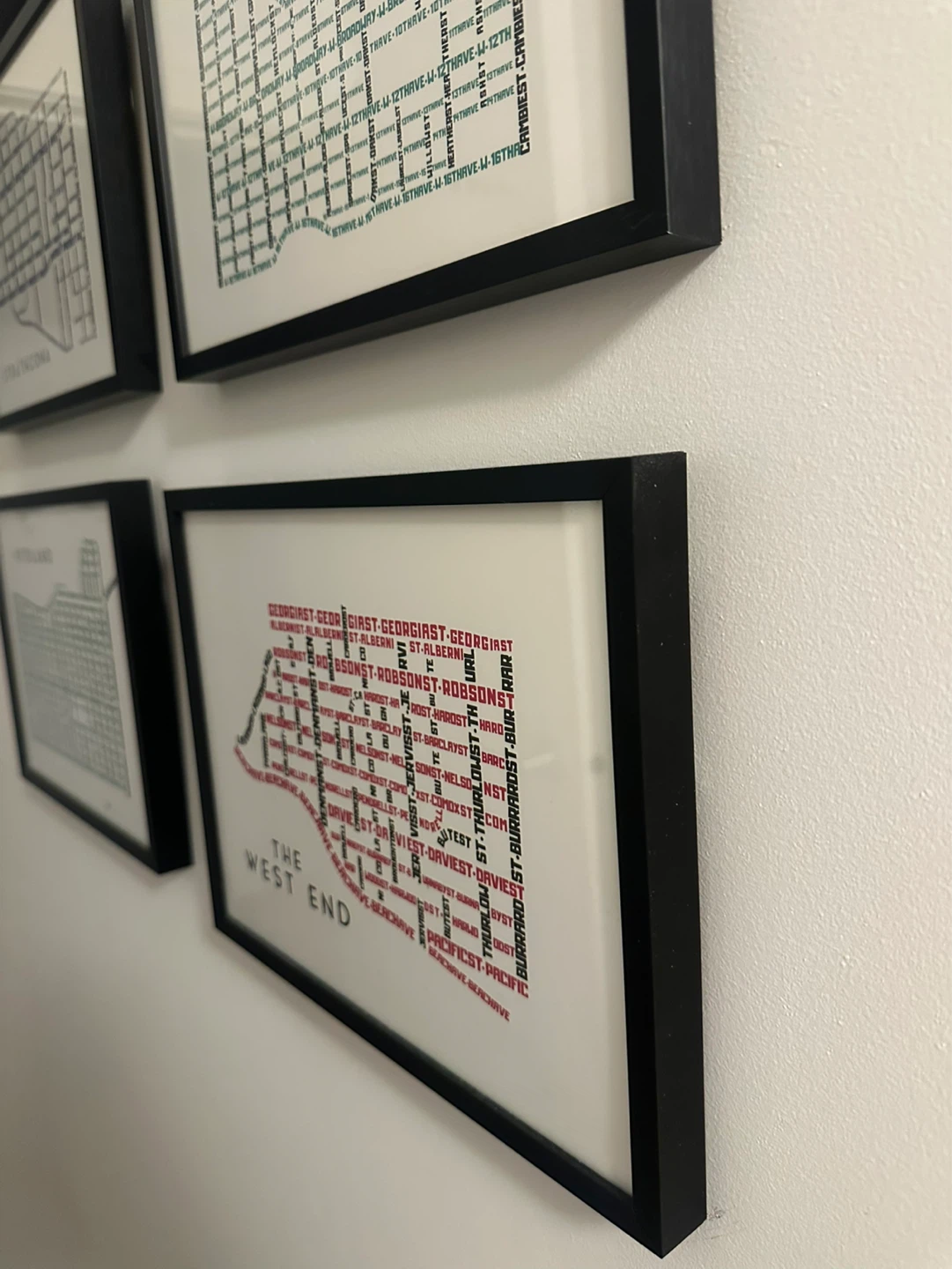 Vancouver Neighbourhood Map Art Prints (Set of 6) - photo 4