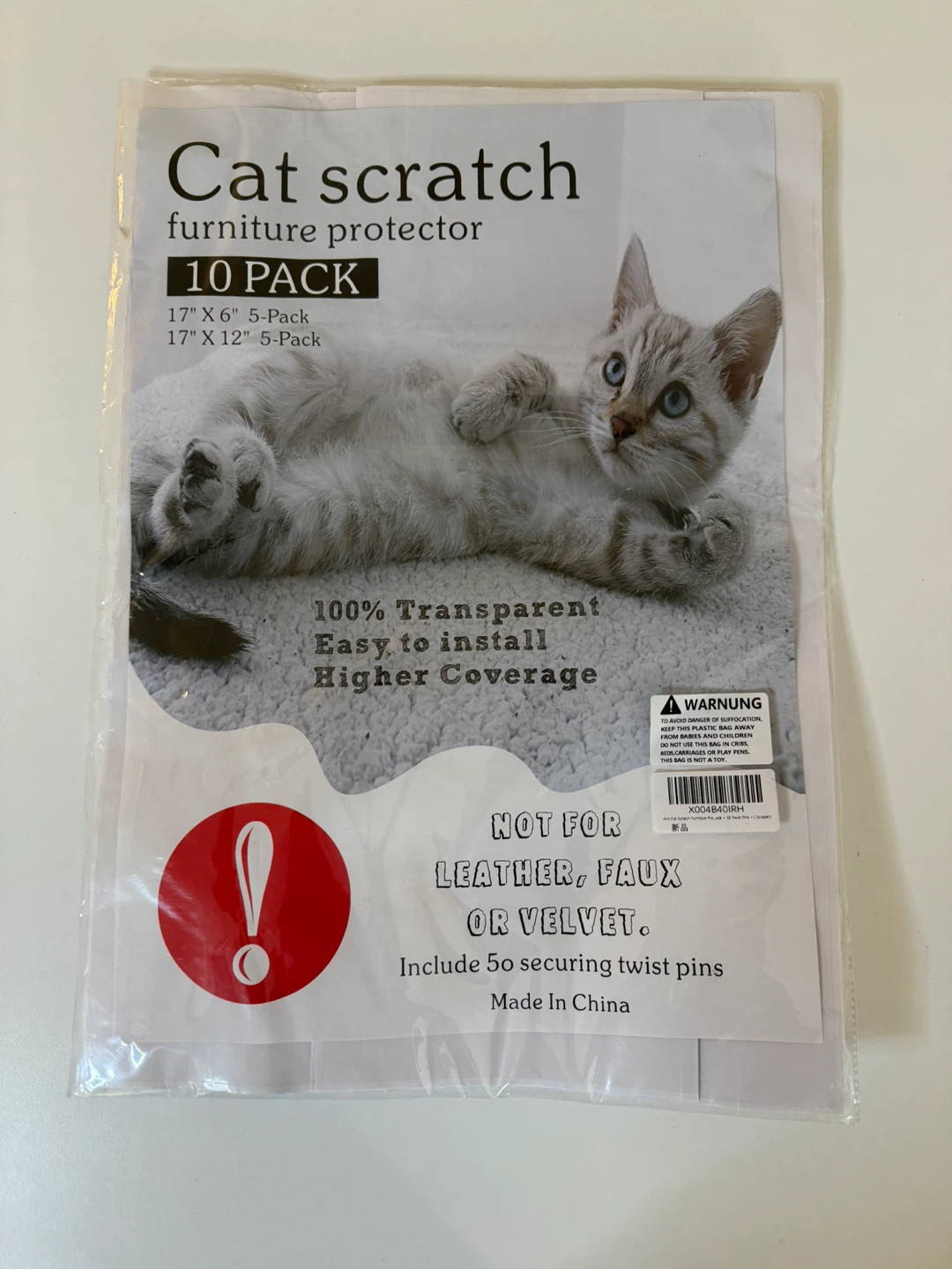 Cat Scratch Furniture Protector 10 Pack