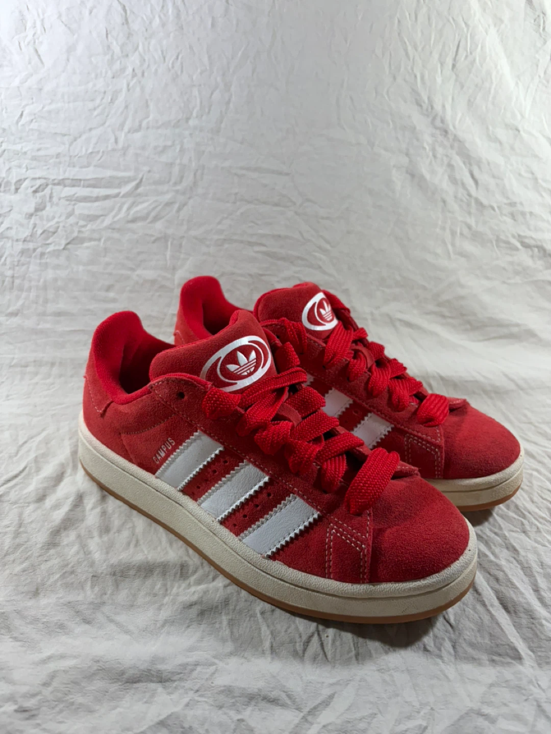 Adidas Campus Red Suede Shoes - photo 3