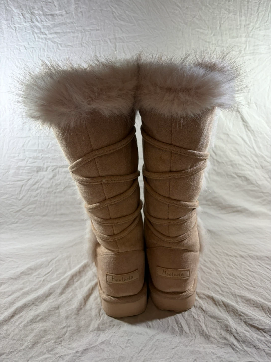Mooloola Tan Suede Fur Lined Boots - photo 3