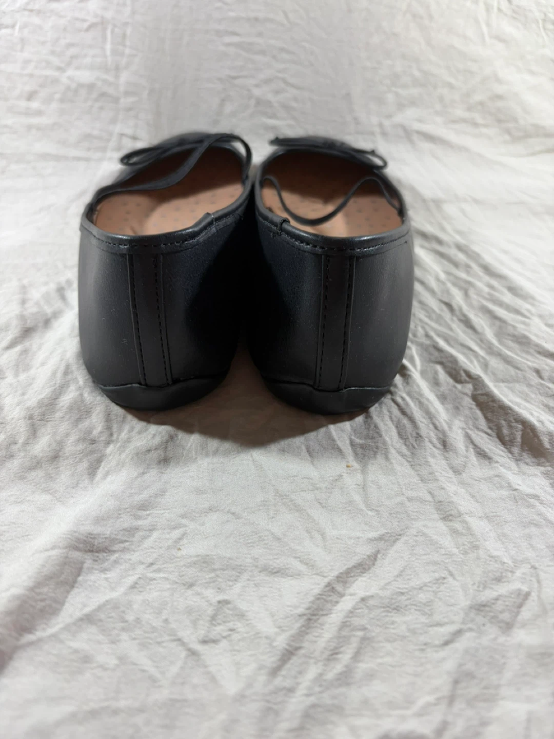 George Black Ballet Flats with Bows - Size 7 - photo 5