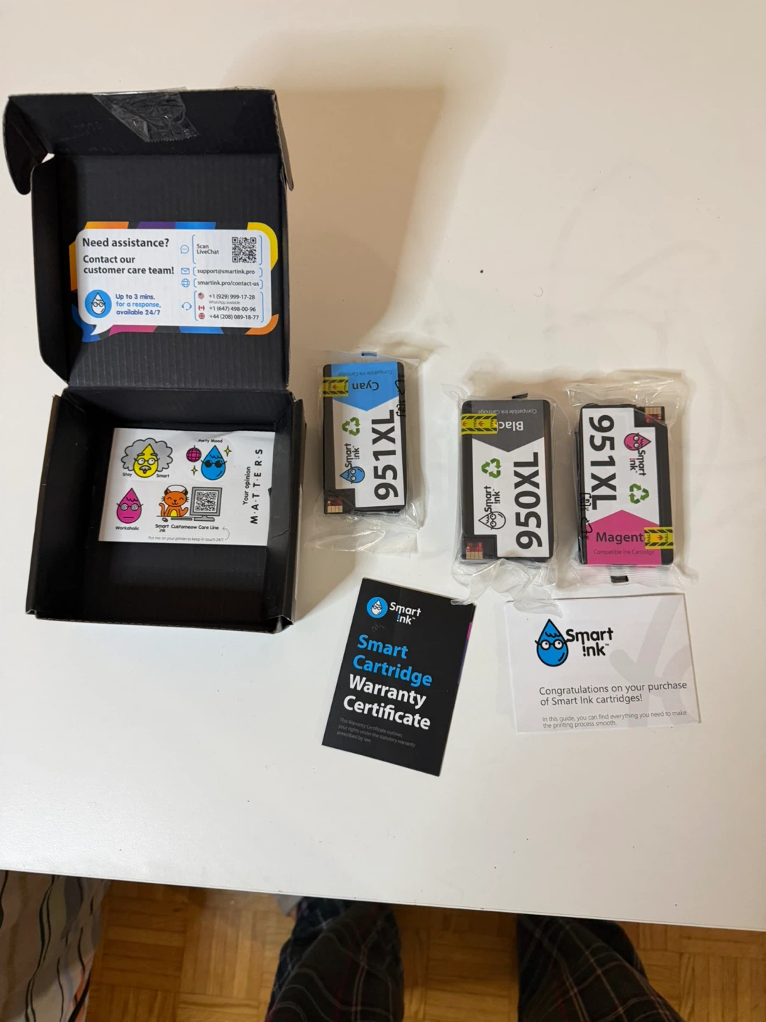 Smart Ink 950XL 951XL Ink Cartridges - Black, Magenta, Cyan