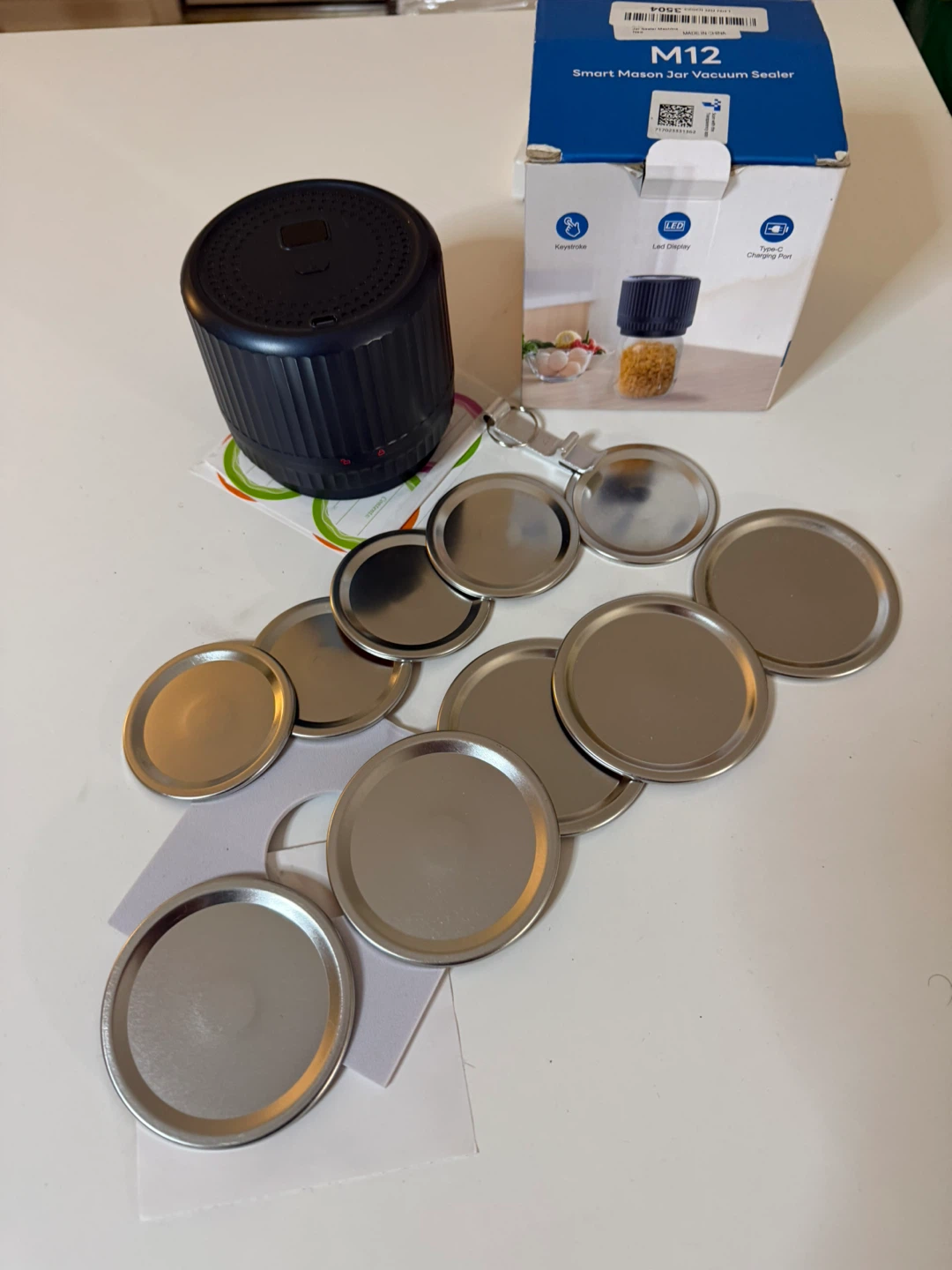 M12 Smart Mason Jar Vacuum Sealer