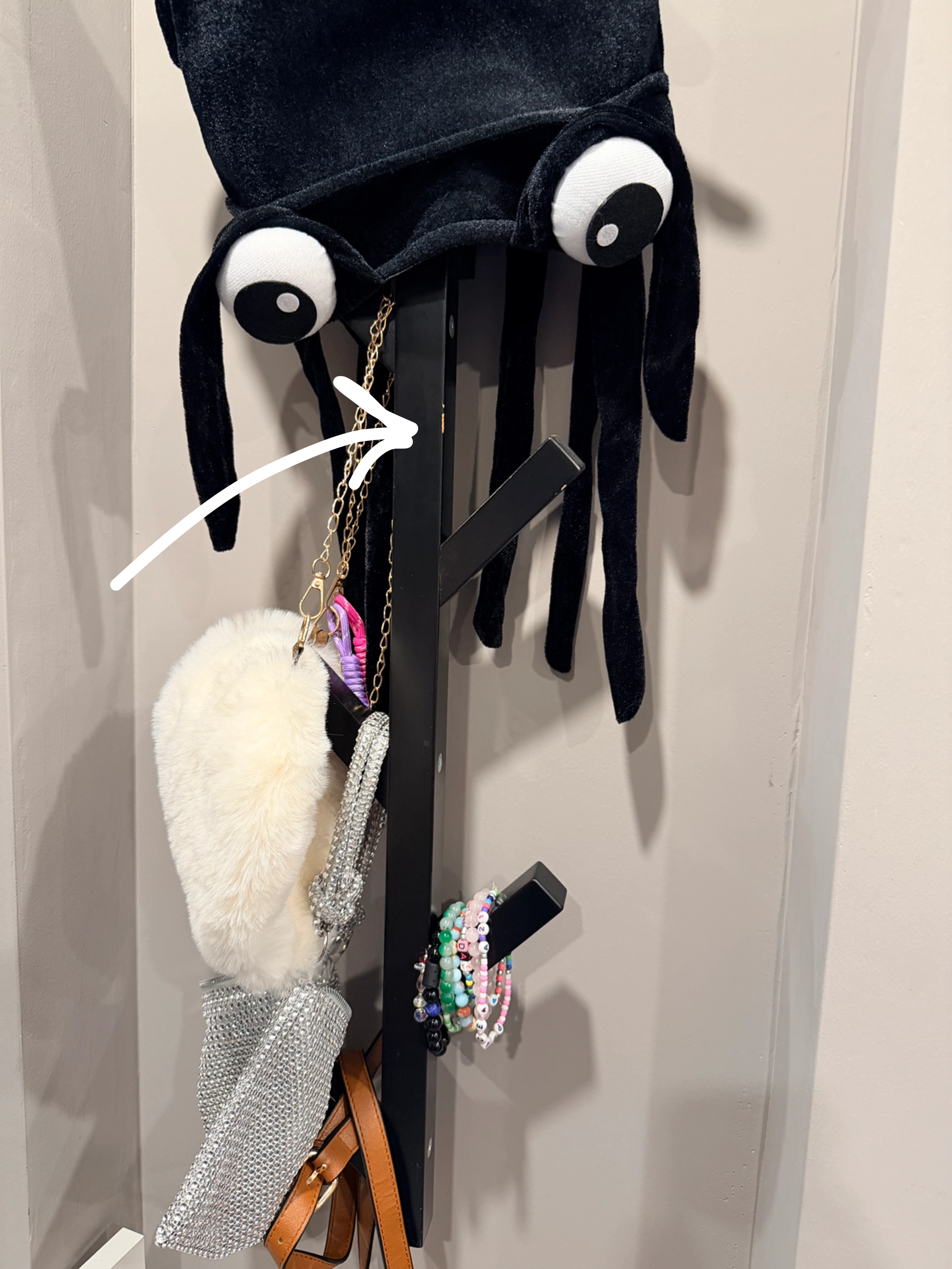 Black Wall Mounted Coat Rack - photo 5