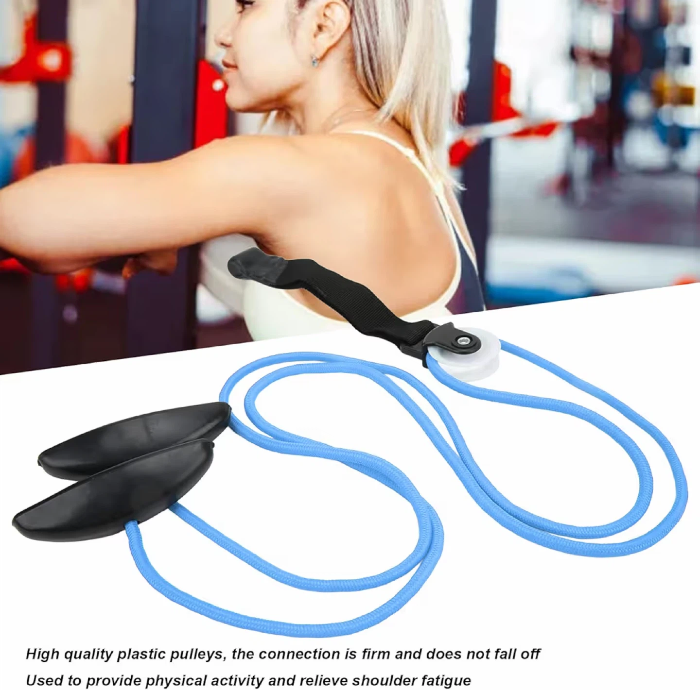 Doorway Pulley Exercise System with Handles - photo 3