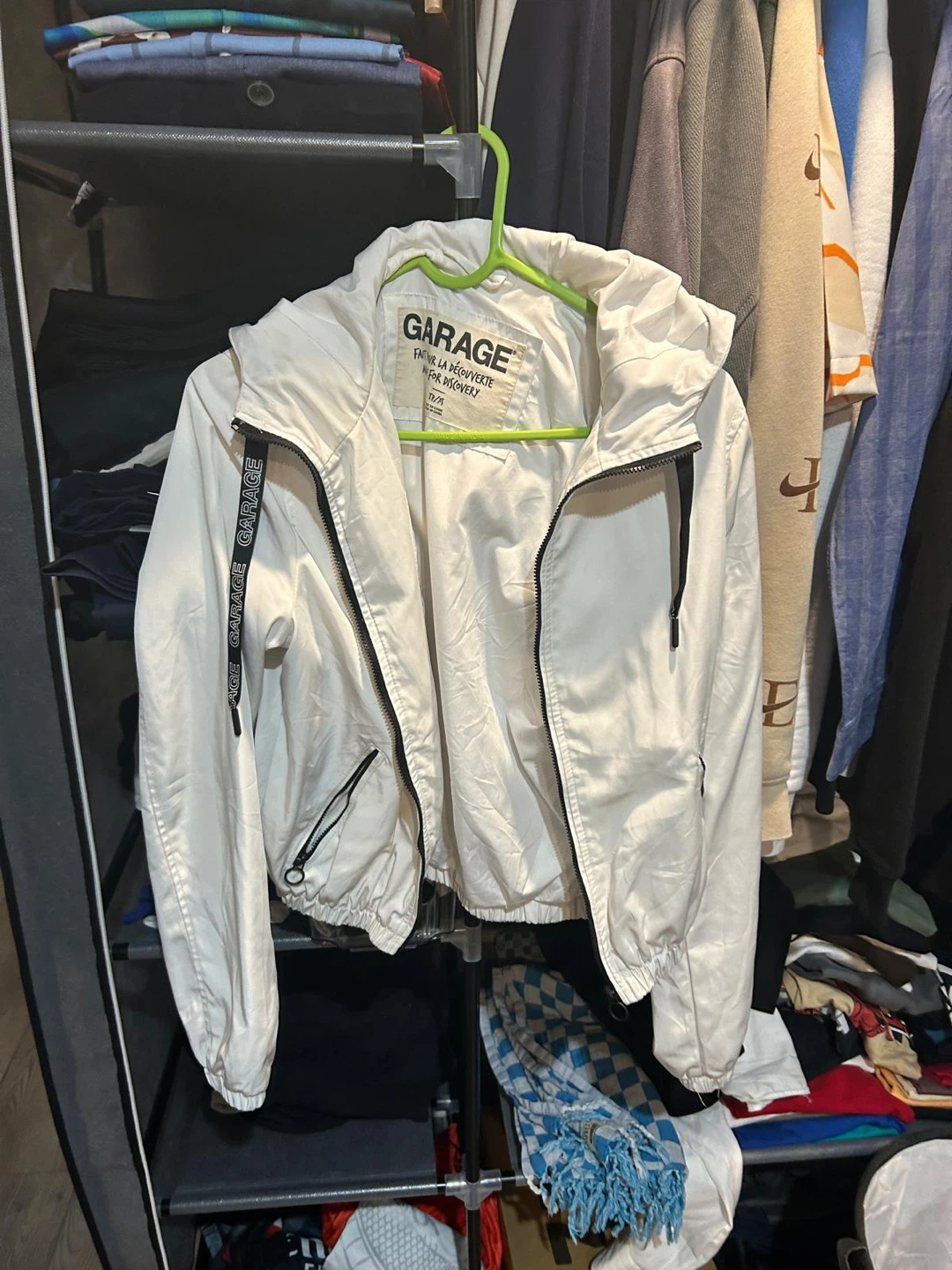 Garage White Hooded Jacket - photo 3