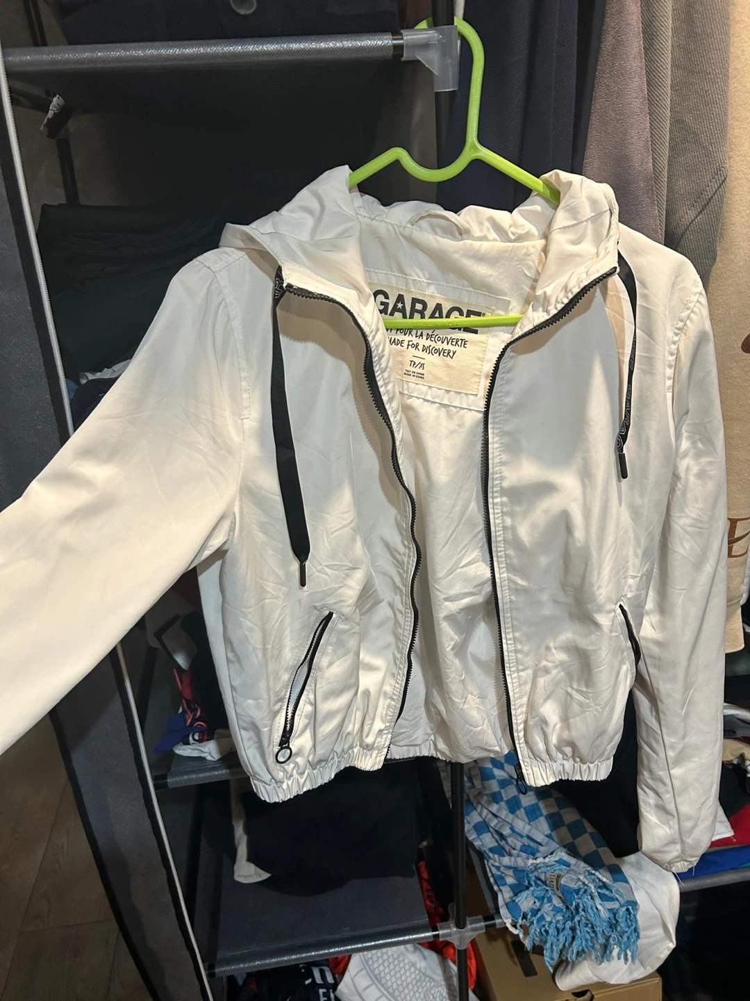Garage White Hooded Jacket - photo 4
