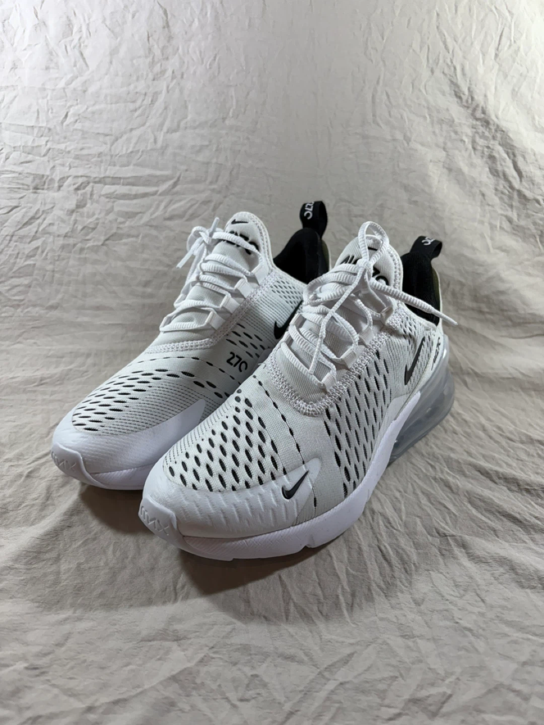 Nike Air Max 270 Men's White Running Shoes
