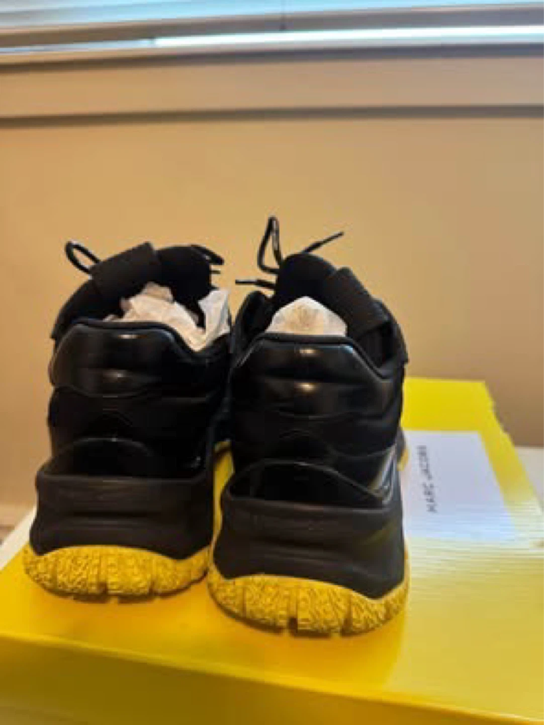 Marc Jacobs Black & Yellow Chunky Sneakers - photo 4