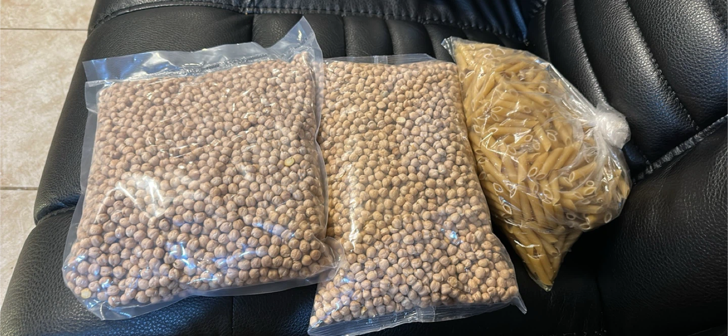 3 Bags of Dry Goods: Chickpeas & Penne Pasta