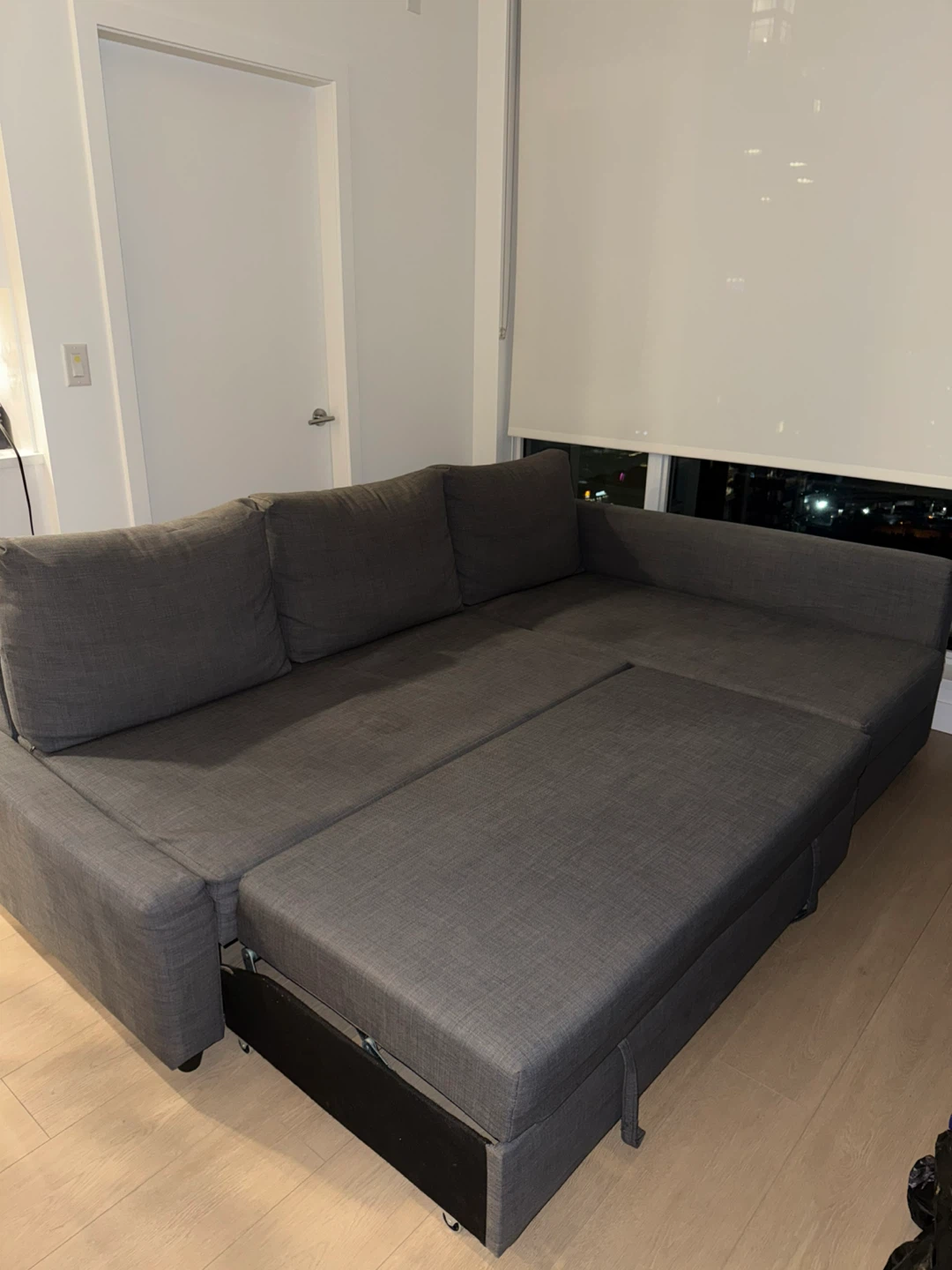 Grey Sectional Sofa with Storage
