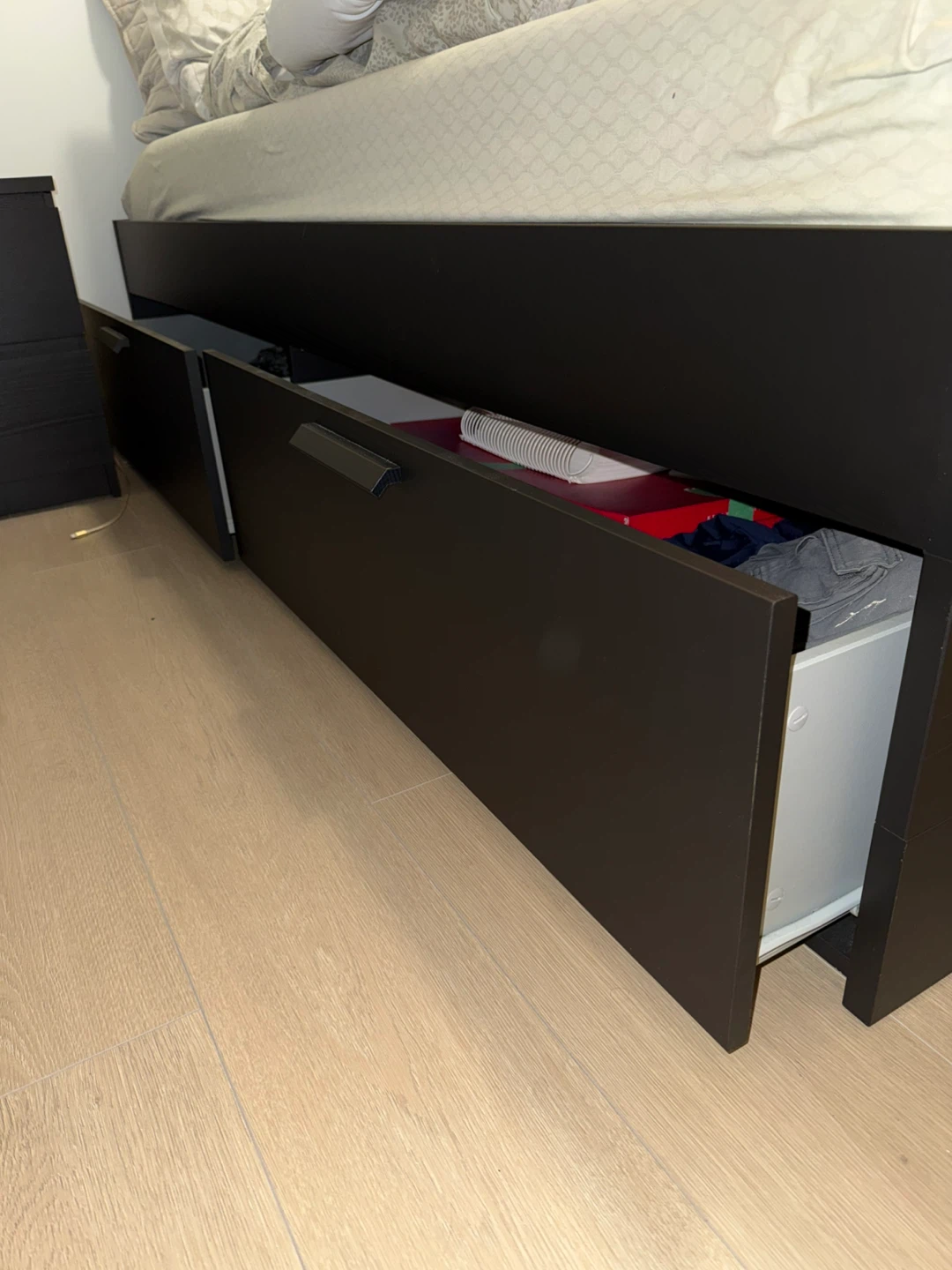 Black BRIMNES Bed and Mattress - photo 2