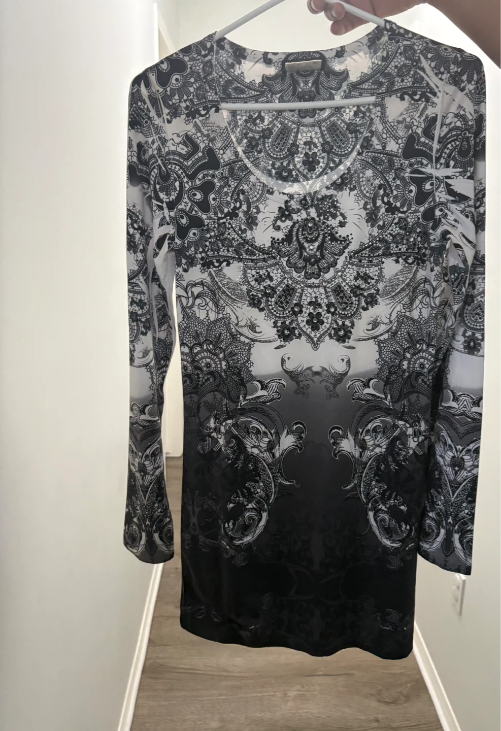 Long Sleeve shirt black/white