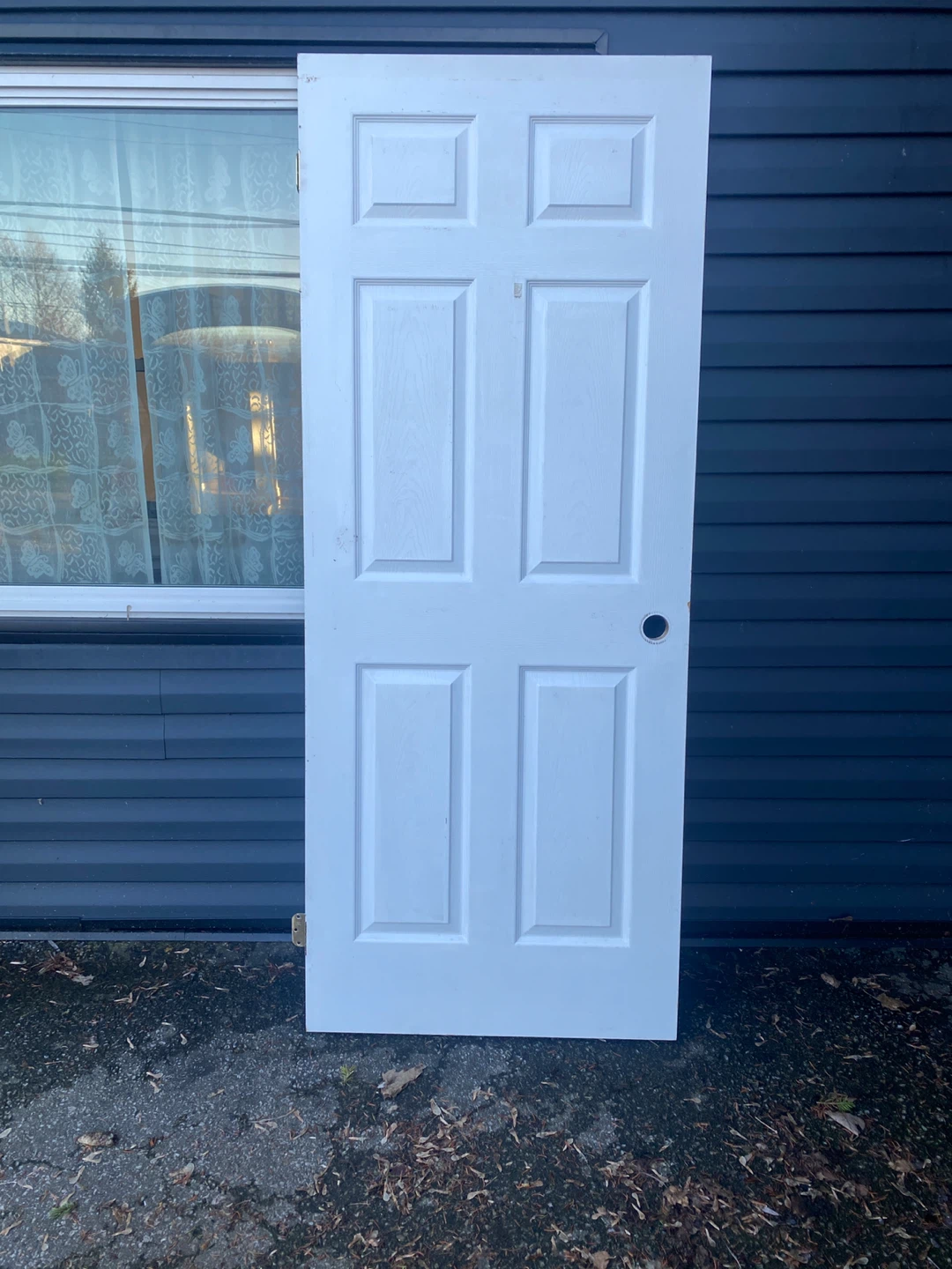 32-in x 80-in 6-Panel hollow core interior slab door