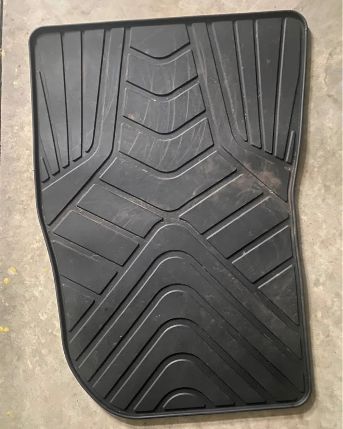 Set of 3 Black Rubber Car Floor Mats - photo 2
