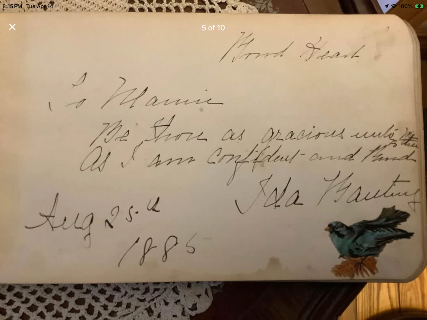 Victorian/Antique 1800’s Paragon Autograph Album 🐞 - photo 5