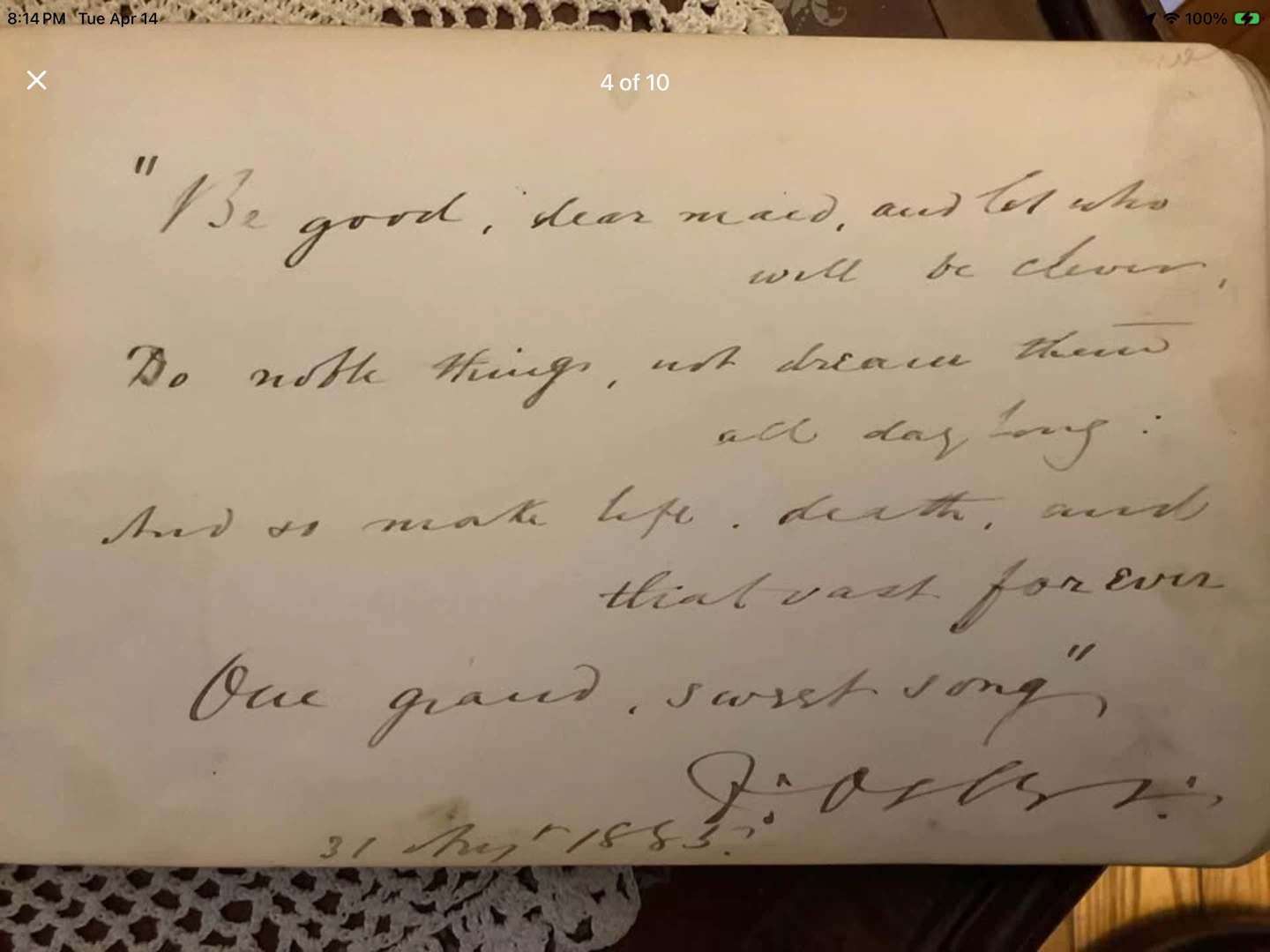 Victorian/Antique 1800’s Paragon Autograph Album 🐞 - photo 4
