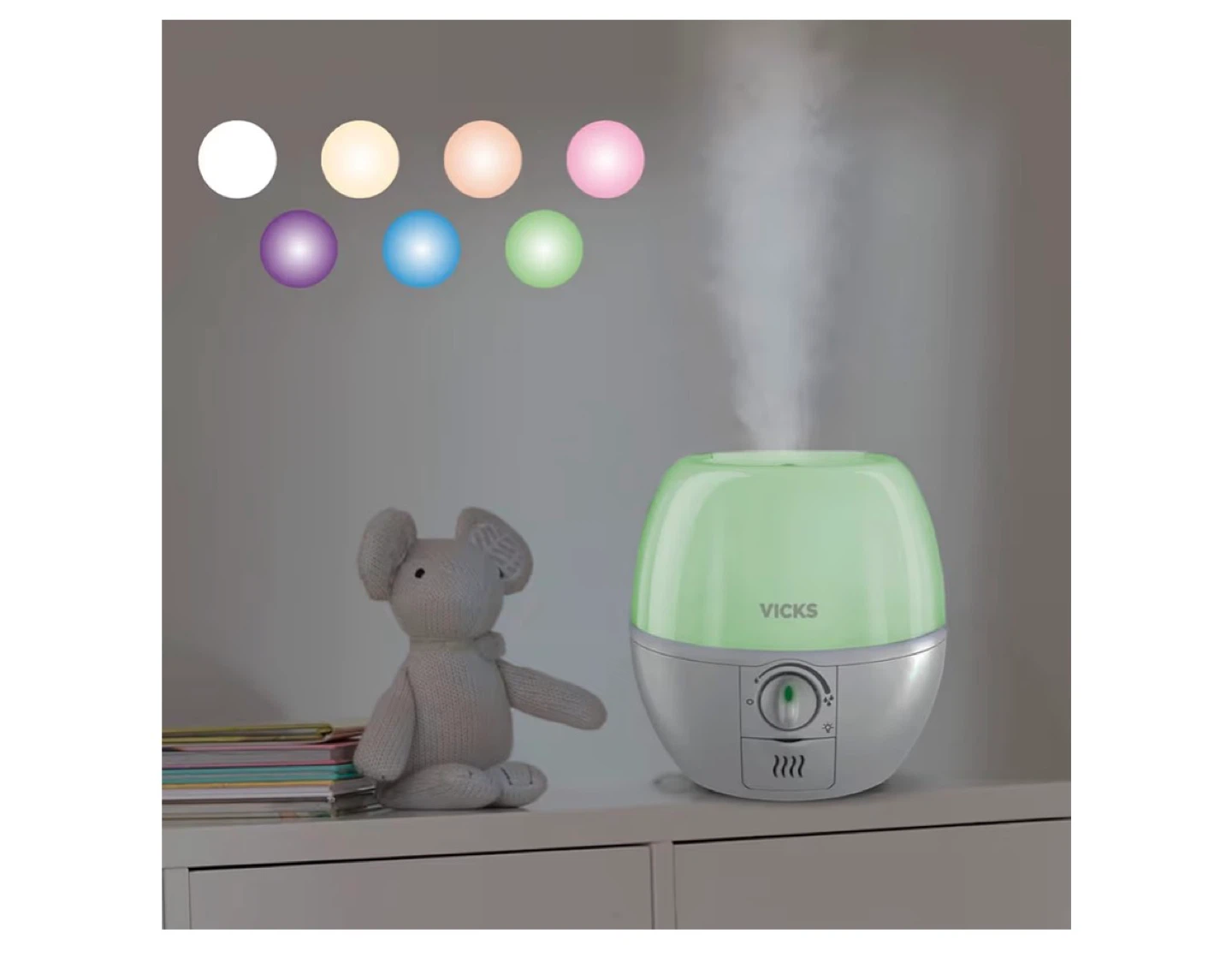 Vicks Humidifier with Color-Changing Nightlight - photo 3