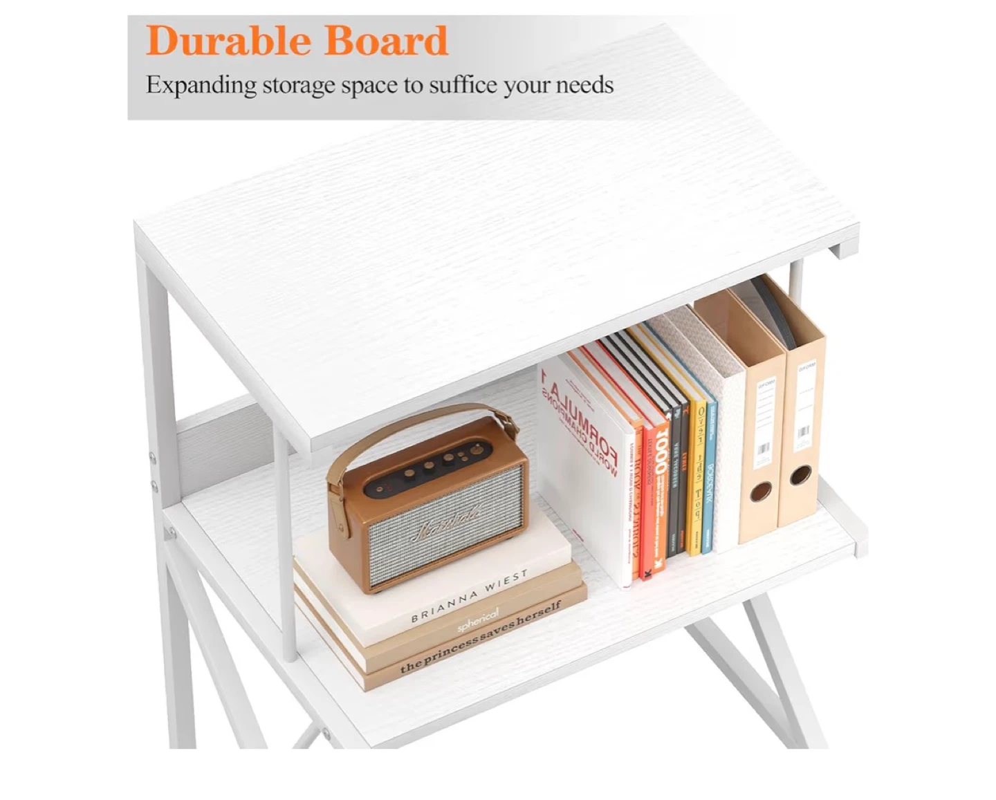 White 2-Tier Desk Shelf Organizer - photo 3