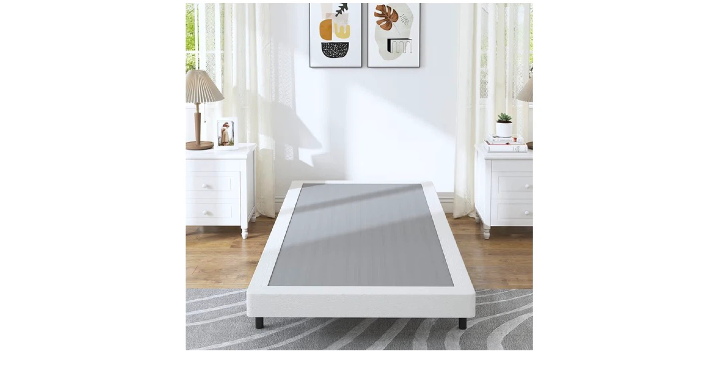 Twin Foldable Box Spring Bed Frame