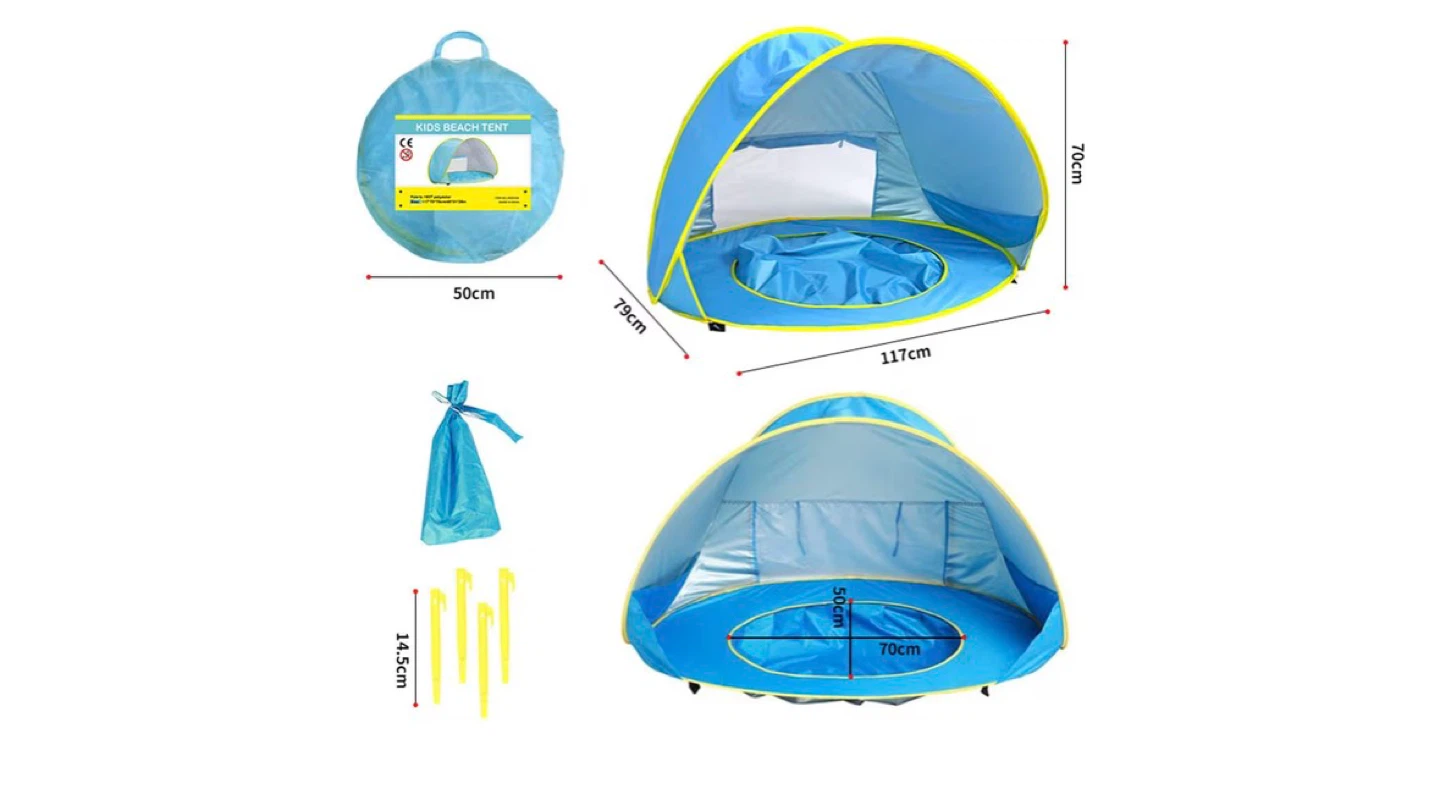 Kids Beach Tent with Mini Pool - photo 3