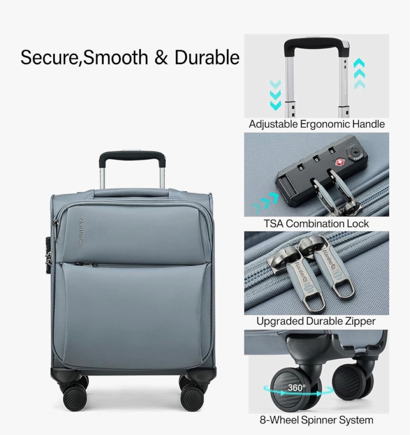 Hankey Underseat Luggage - Grey - photo 5