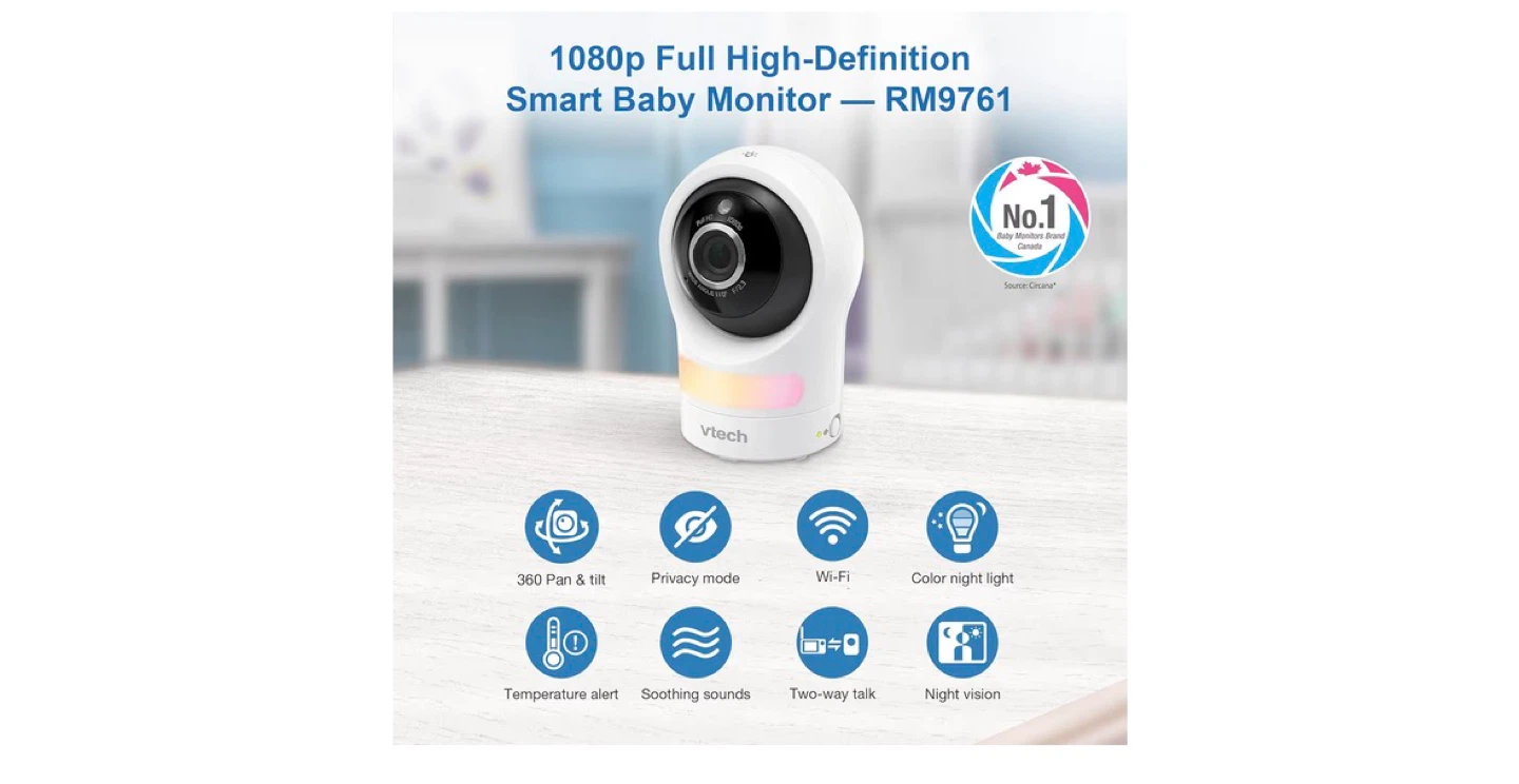 VTech RM9761 1080p Full HD Smart Baby Monitor - photo 2