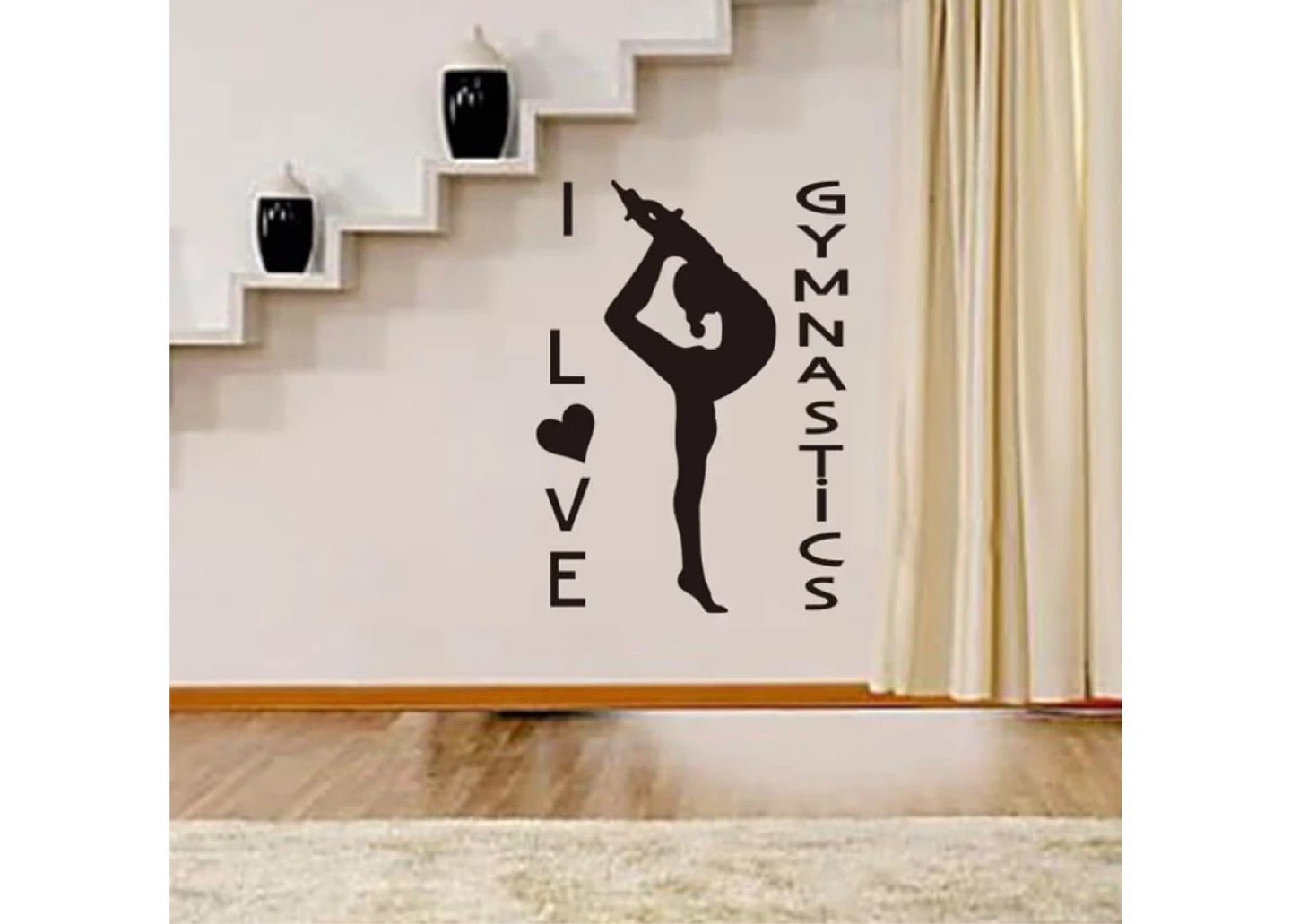 I Love Gymnastics Wall Sticker - photo 2