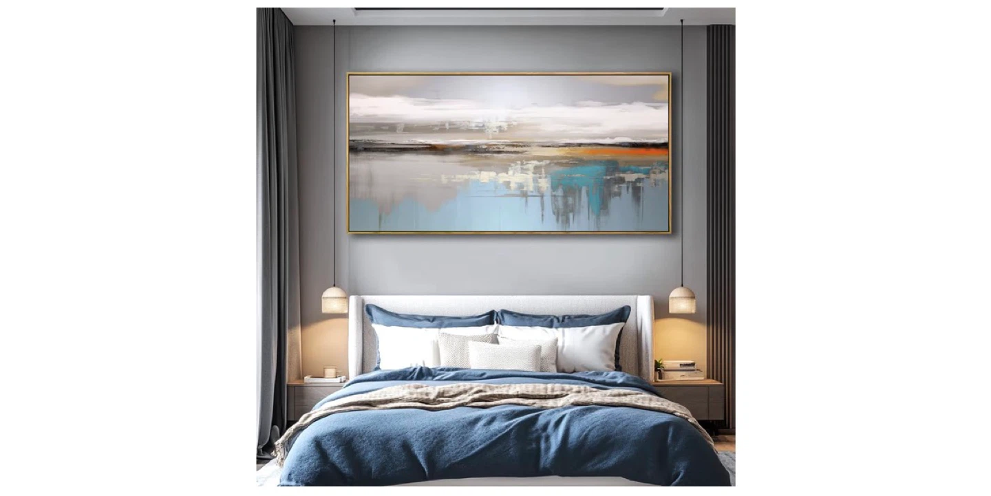 Abstract Landscape Framed Canvas Wall Art - photo 4